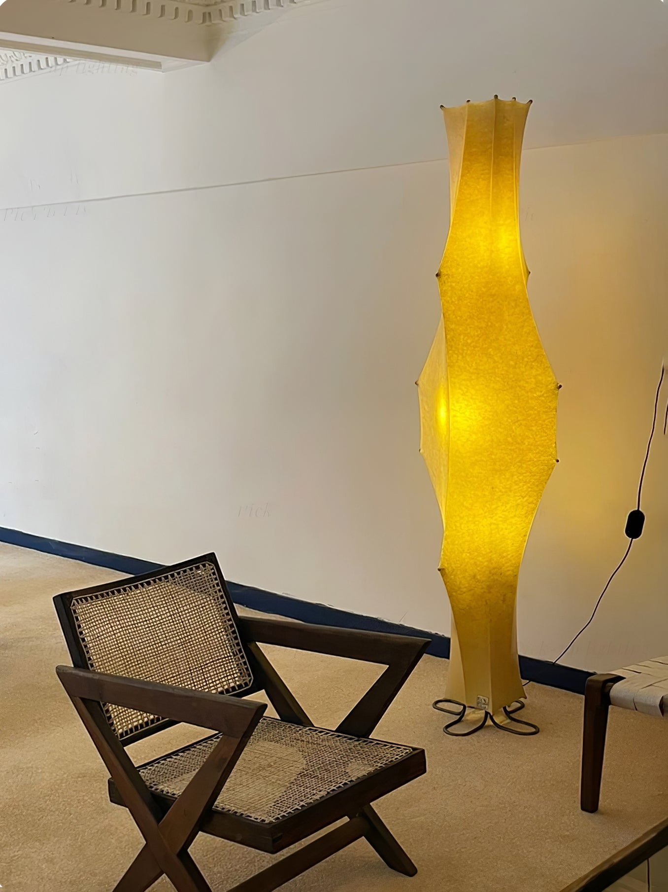 Twist Silk Floor Lamp - Lumpaz