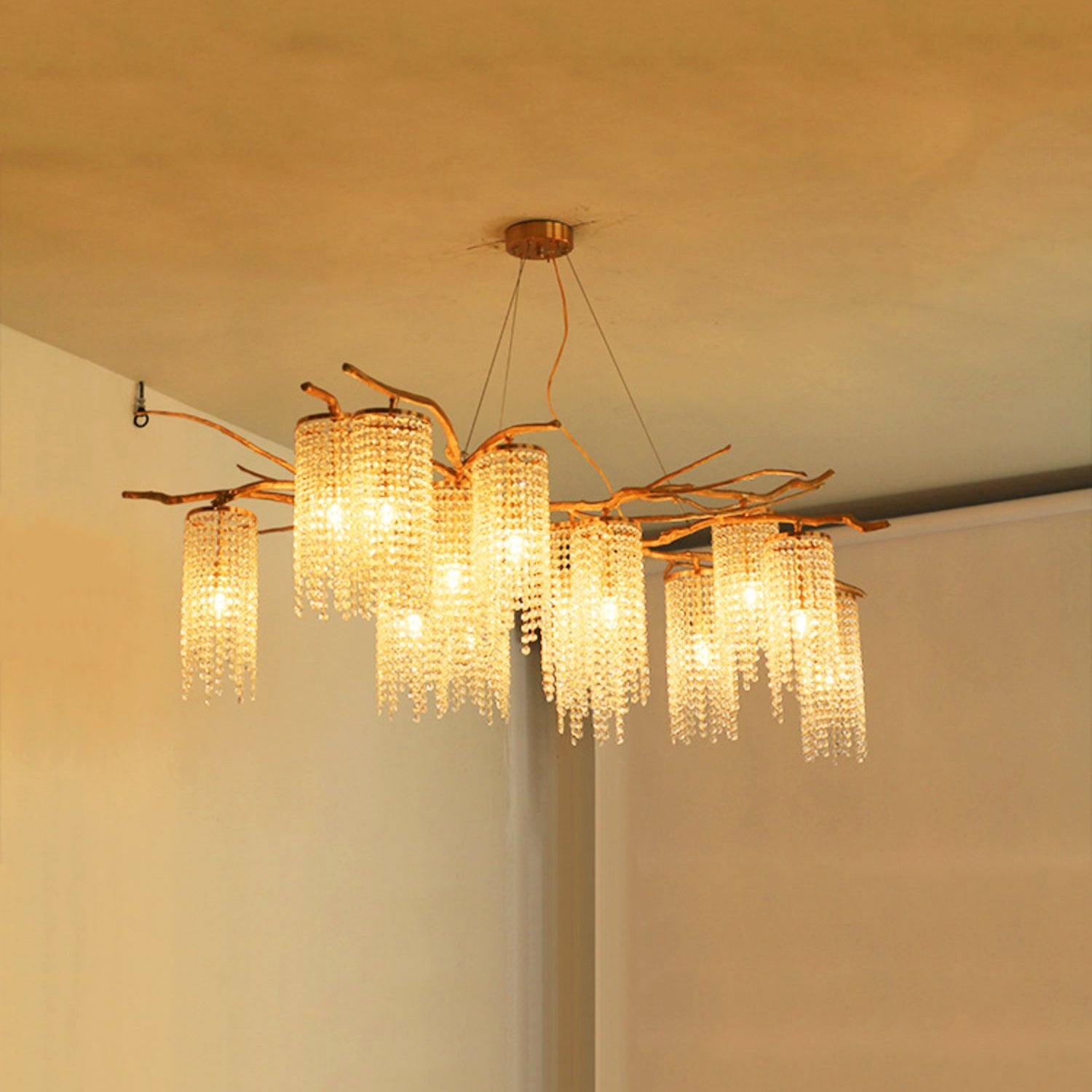 Forest Dawn Brass Chandelier - Lumpaz