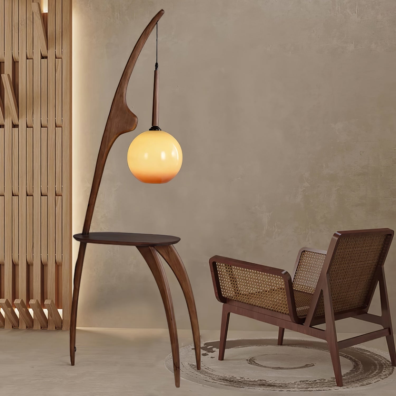 Curved Mantis Arm Floor Lamp - Lumpaz
