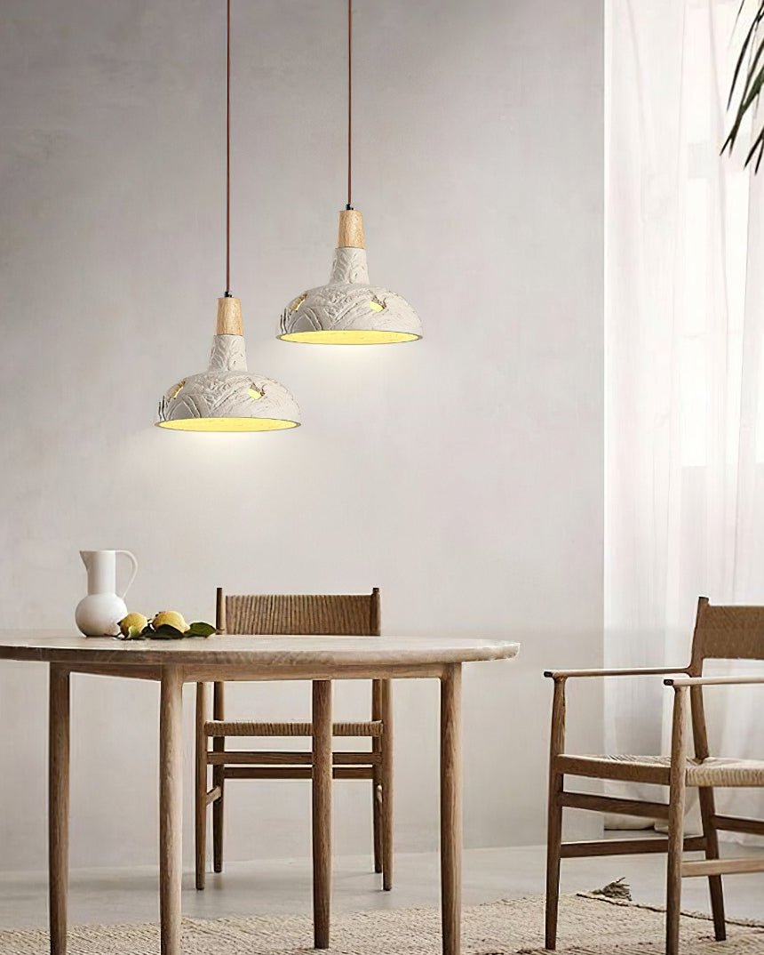 Cement Carve Pendant Lamp - Lumpaz