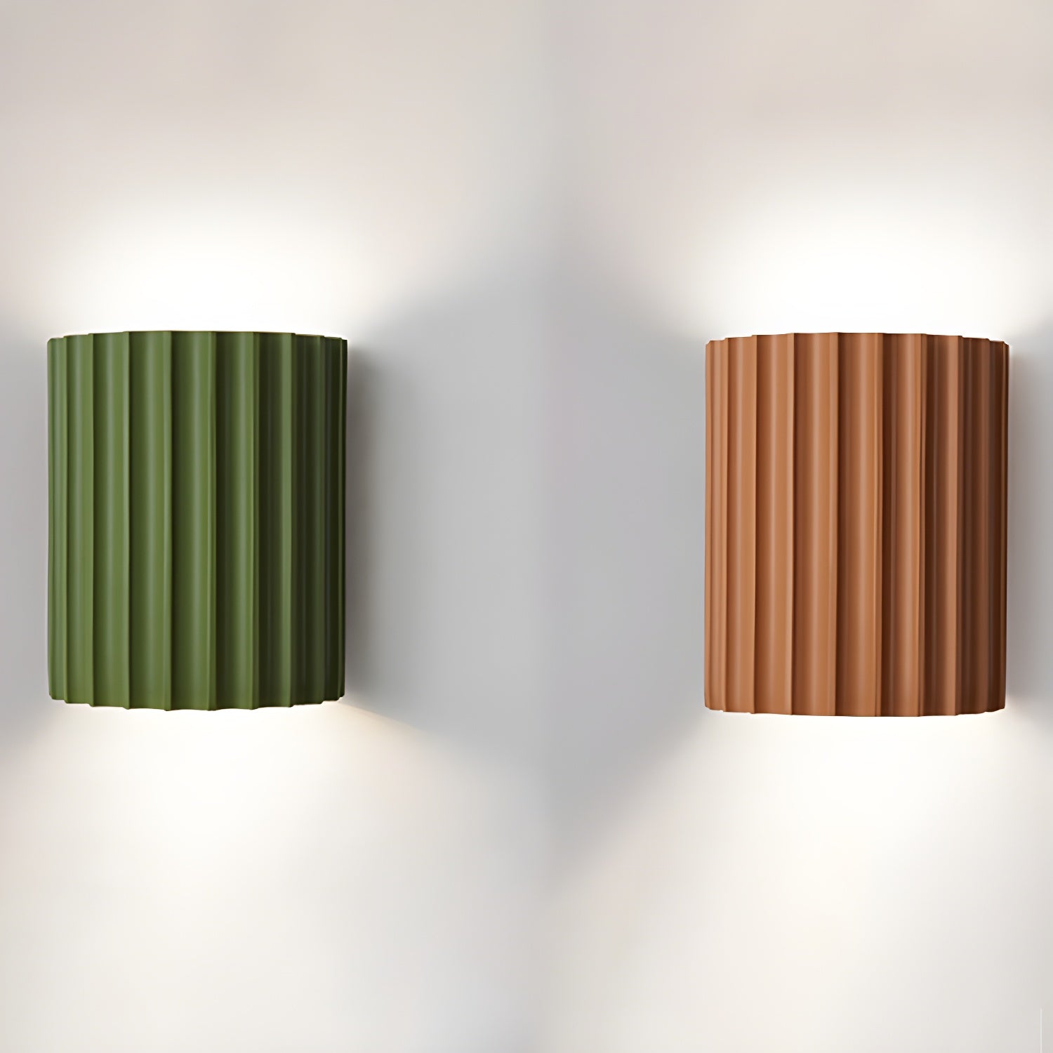 Resin Ribbed Wall Lamp - Lumpaz