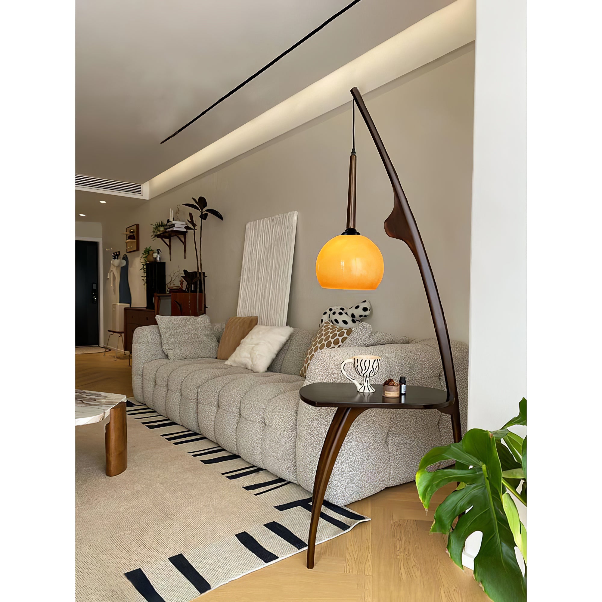 Curved Mantis Arm Floor Lamp - Lumpaz