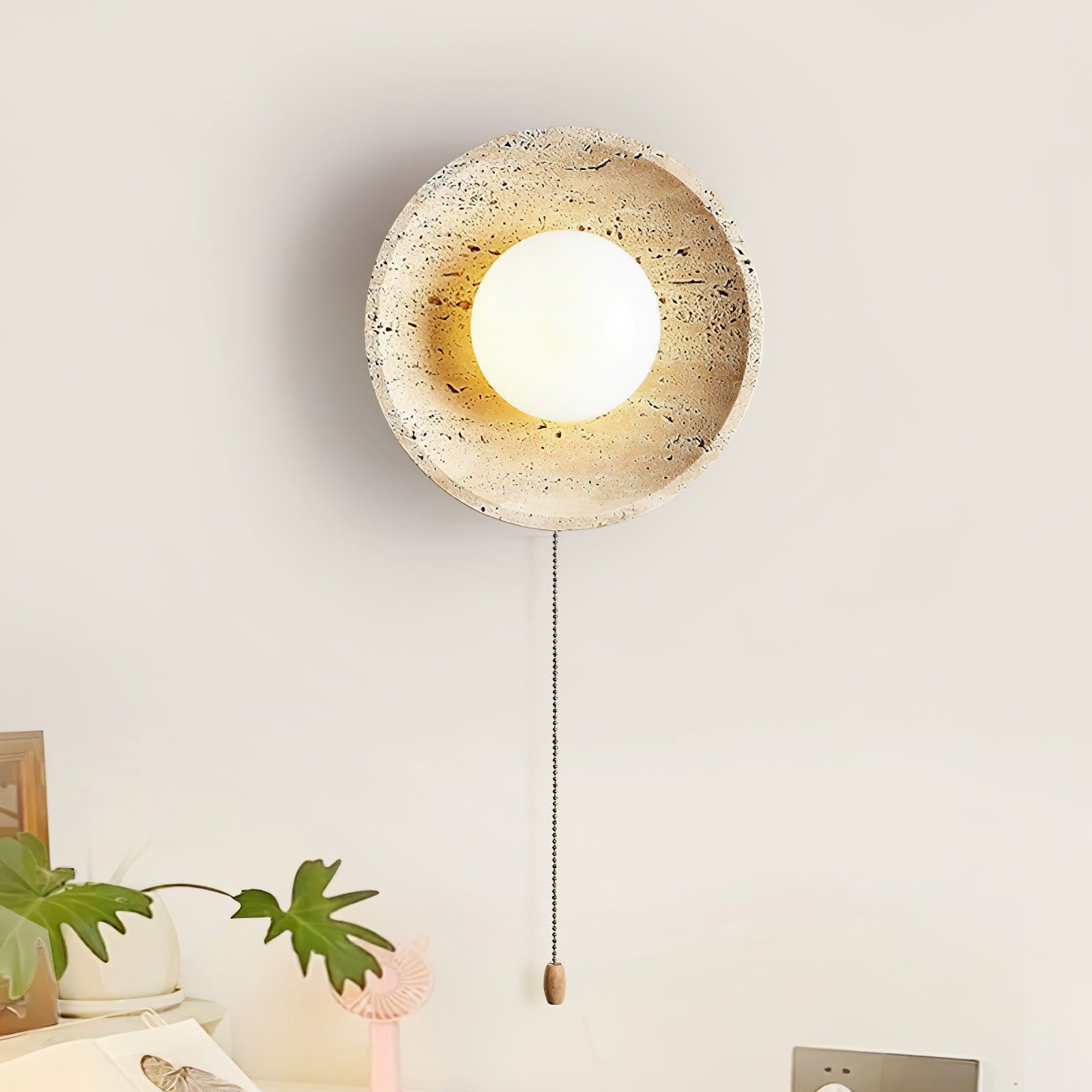 Stone Lunar Eclipse Wall Light - Lumpaz