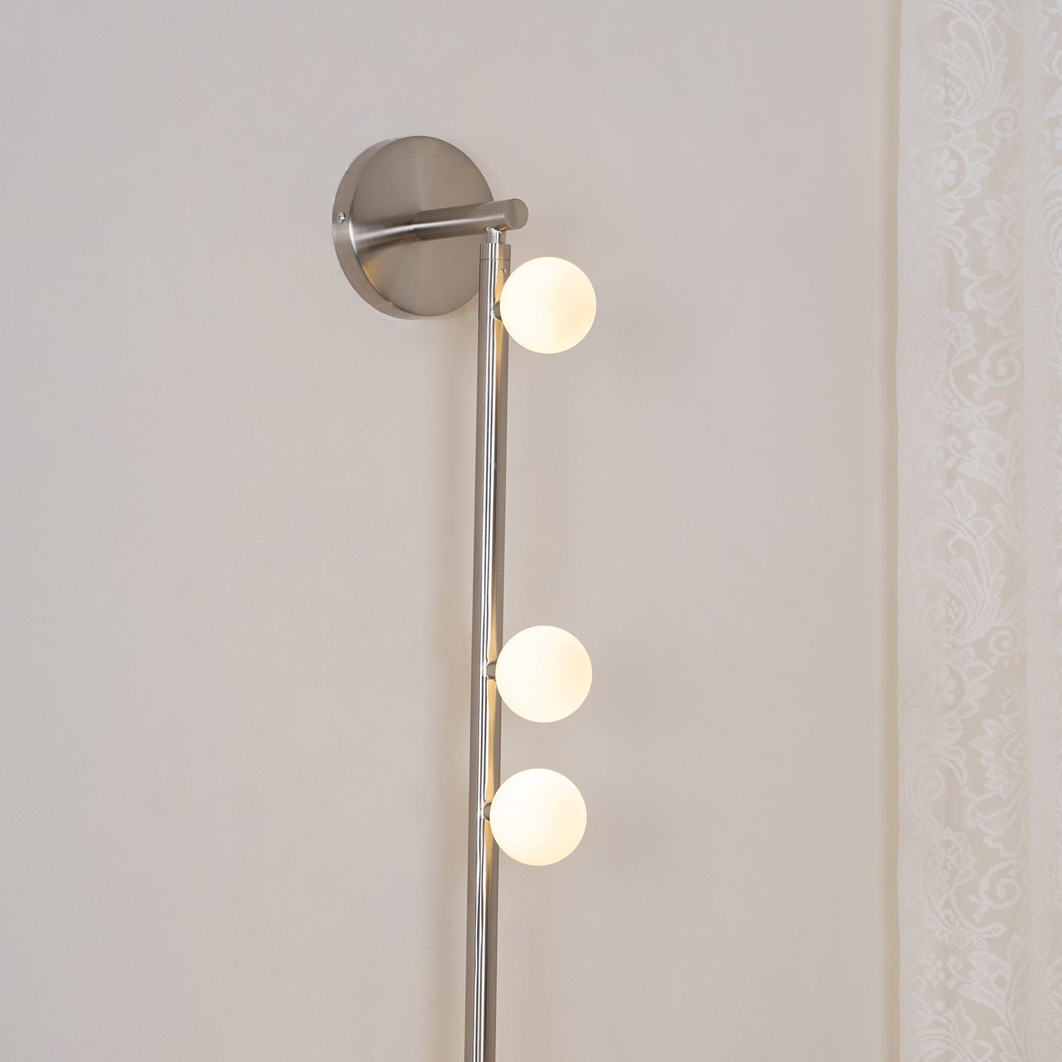 Brass Glass Tube Plug-in Wall Lamp - Lumpaz
