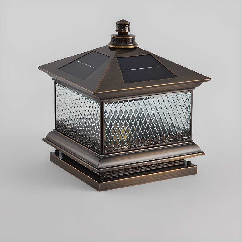 Diamond Solar Post Outdoor Light - Lumpaz