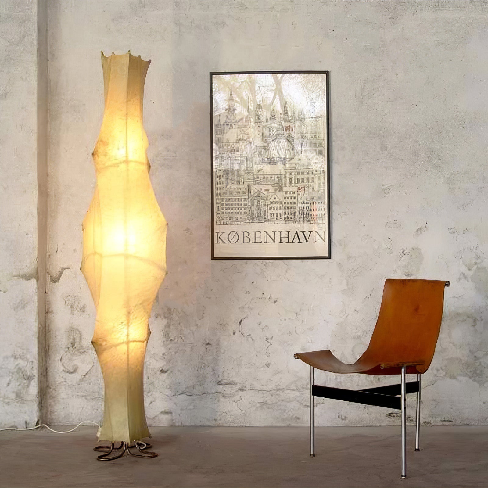 Twist Silk Floor Lamp - Lumpaz