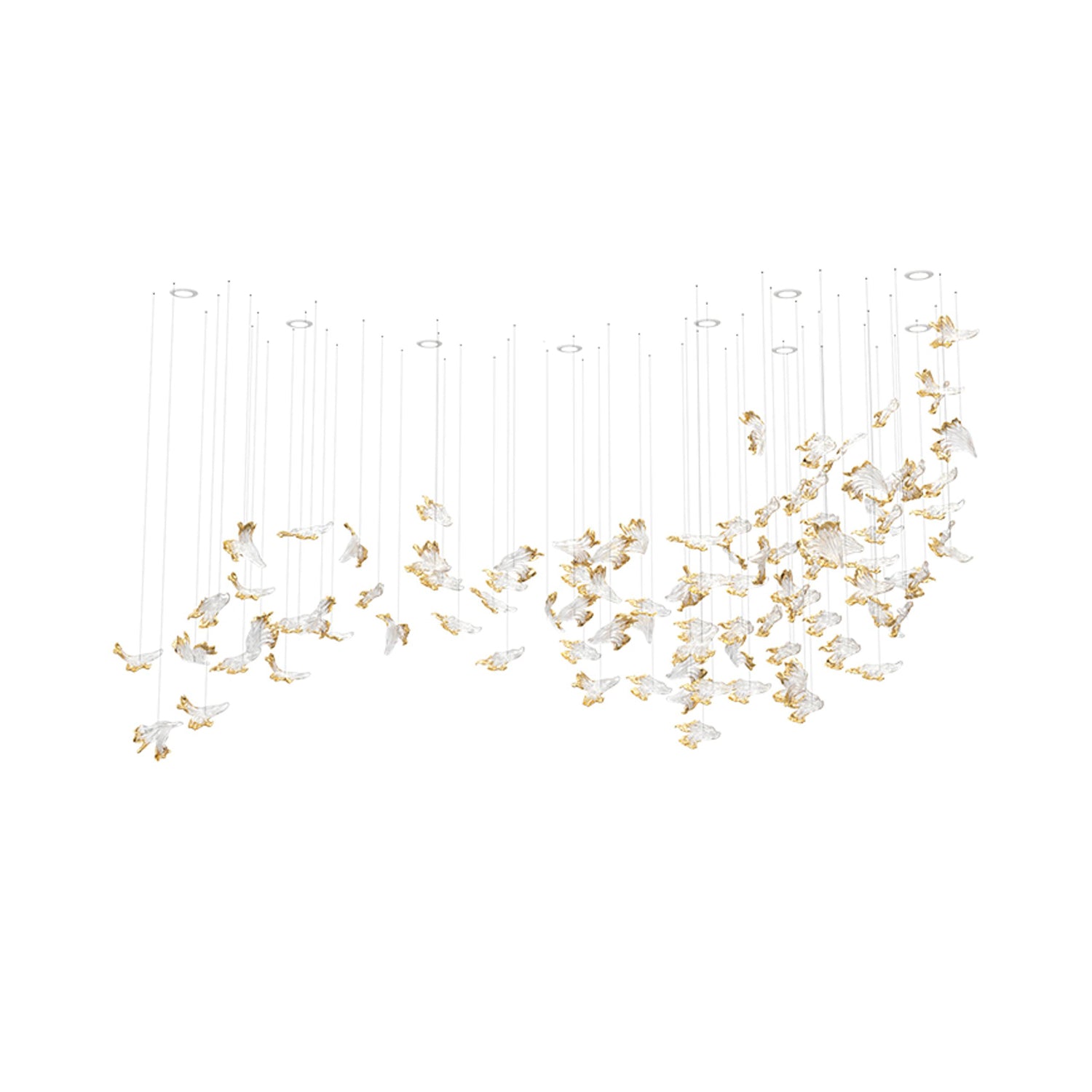 Frosted Petals Frozen Chandelier - Lumpaz
