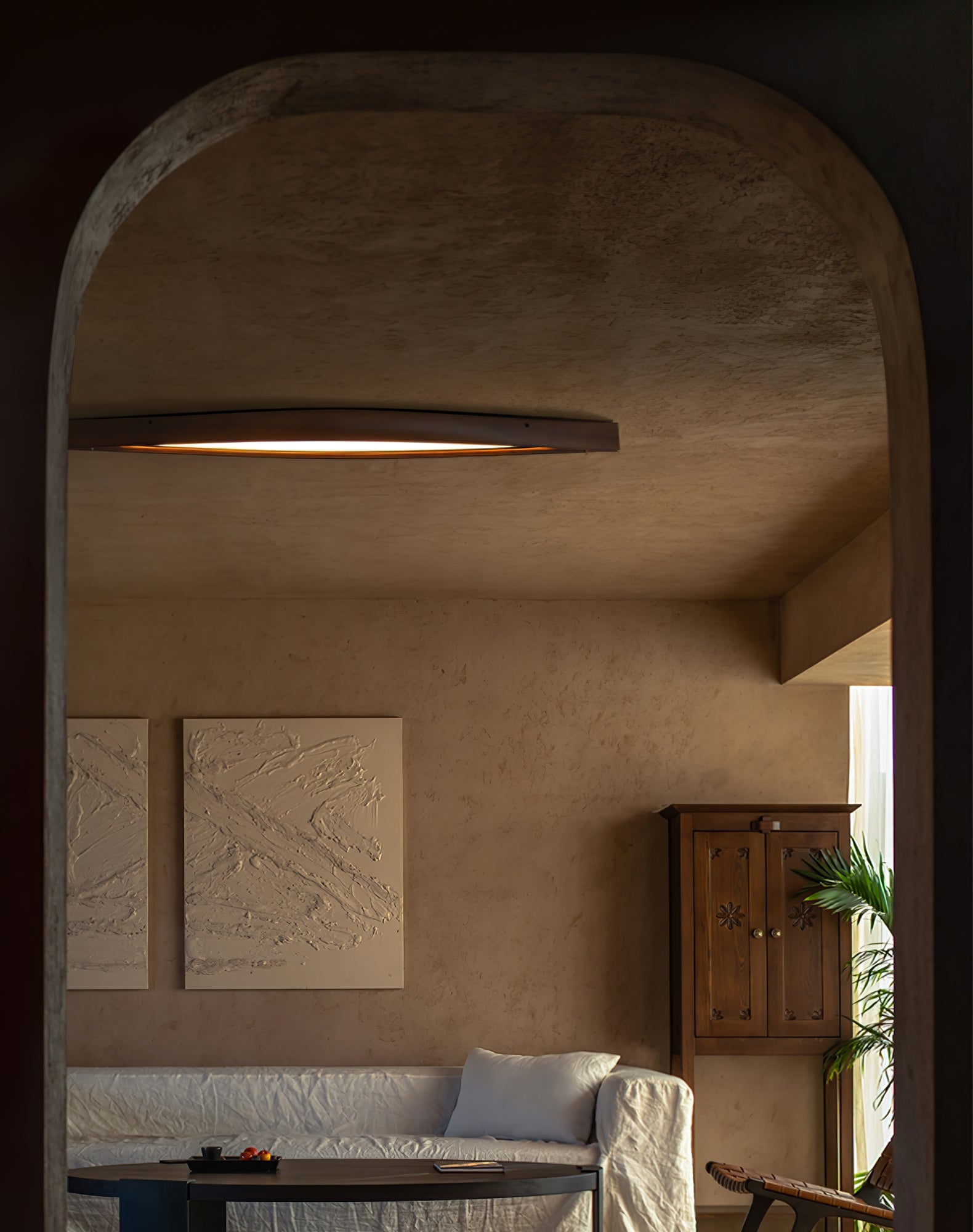 Horizon Linear Wood Ceiling Lamp - Lumpaz