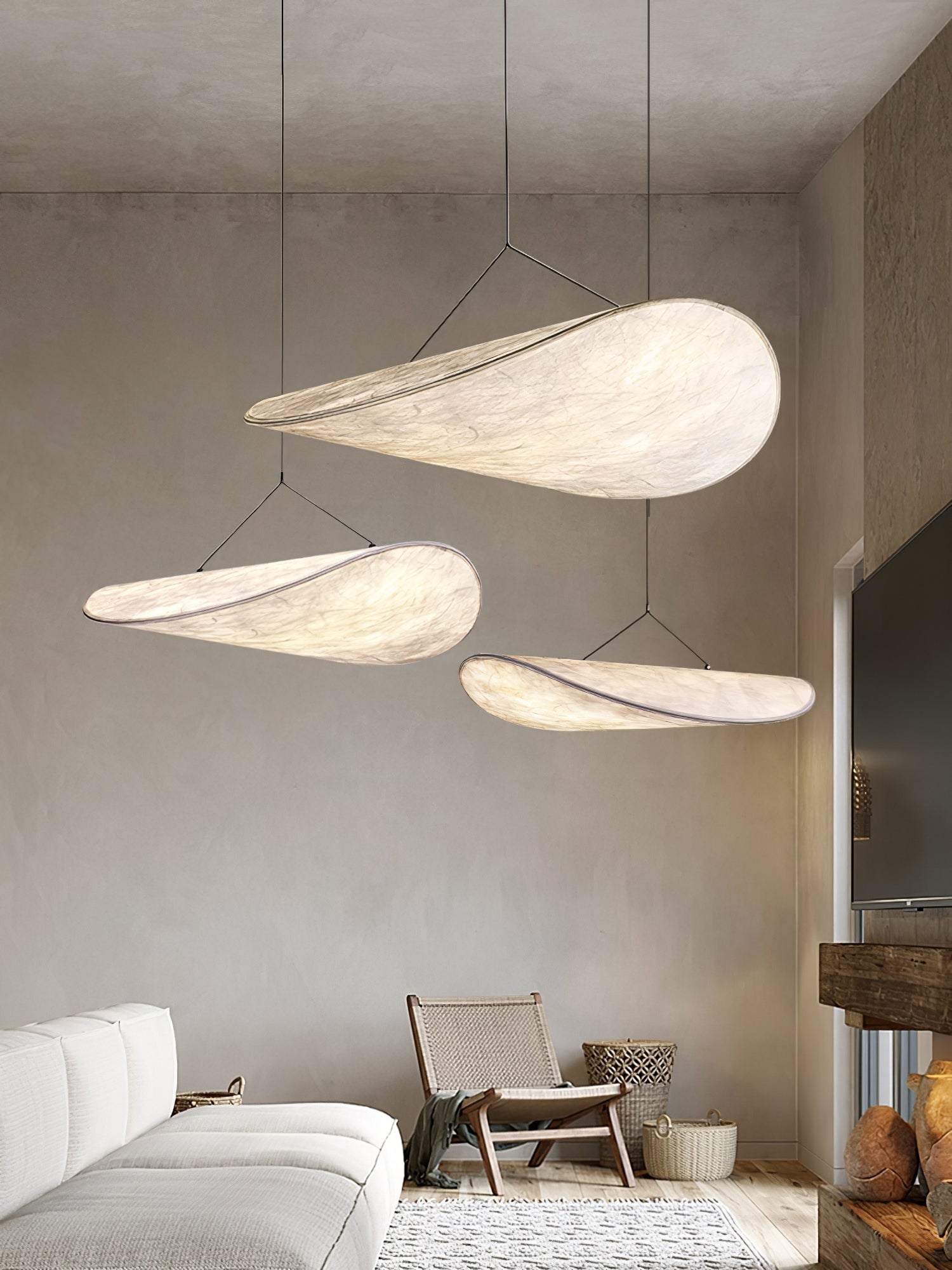 Tense Tyvek Pendant Lamp - Lumpaz