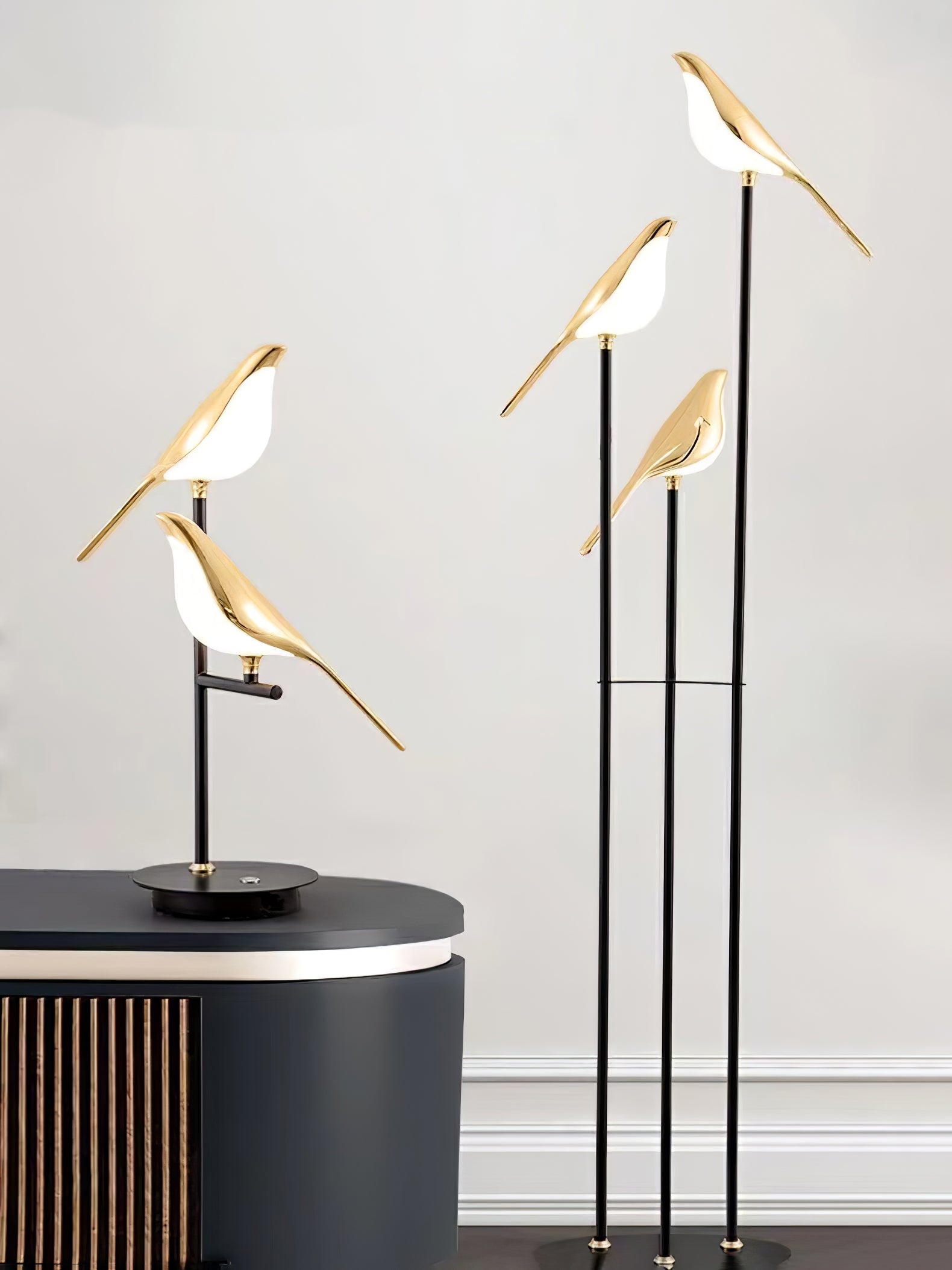 Magpie Perch Table Lamp - Lumpaz