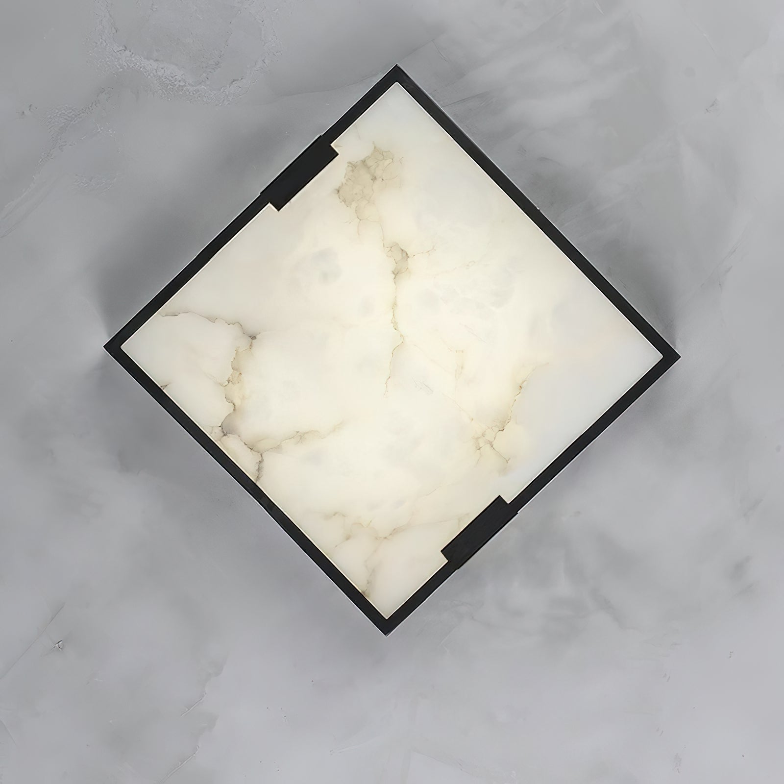 Square Alabaster Ceiling Lamp - Lumpaz