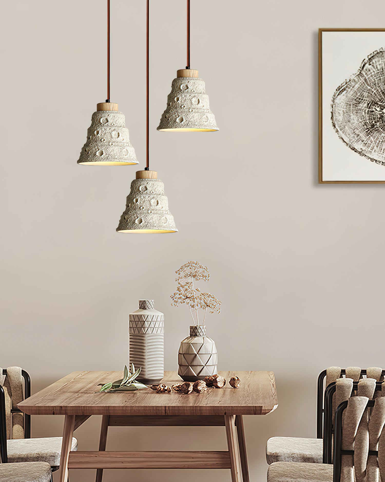 Stone Bell Pendant Light - Lumpaz
