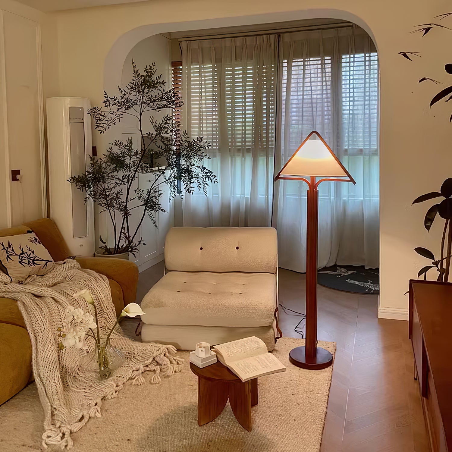 Apex Triangle Shade Floor Lamp - Lumpaz