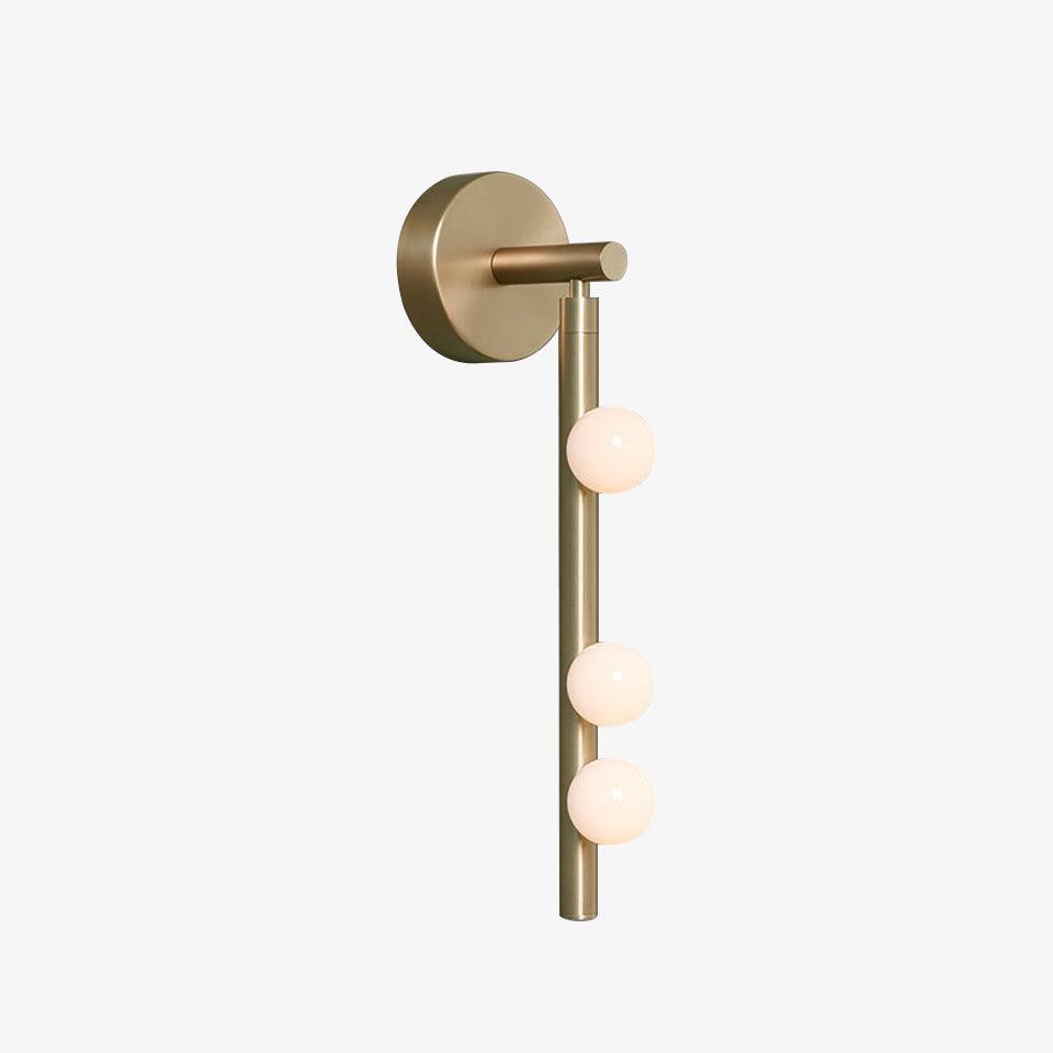 Brass Glass Tube Plug-in Wall Lamp - Lumpaz
