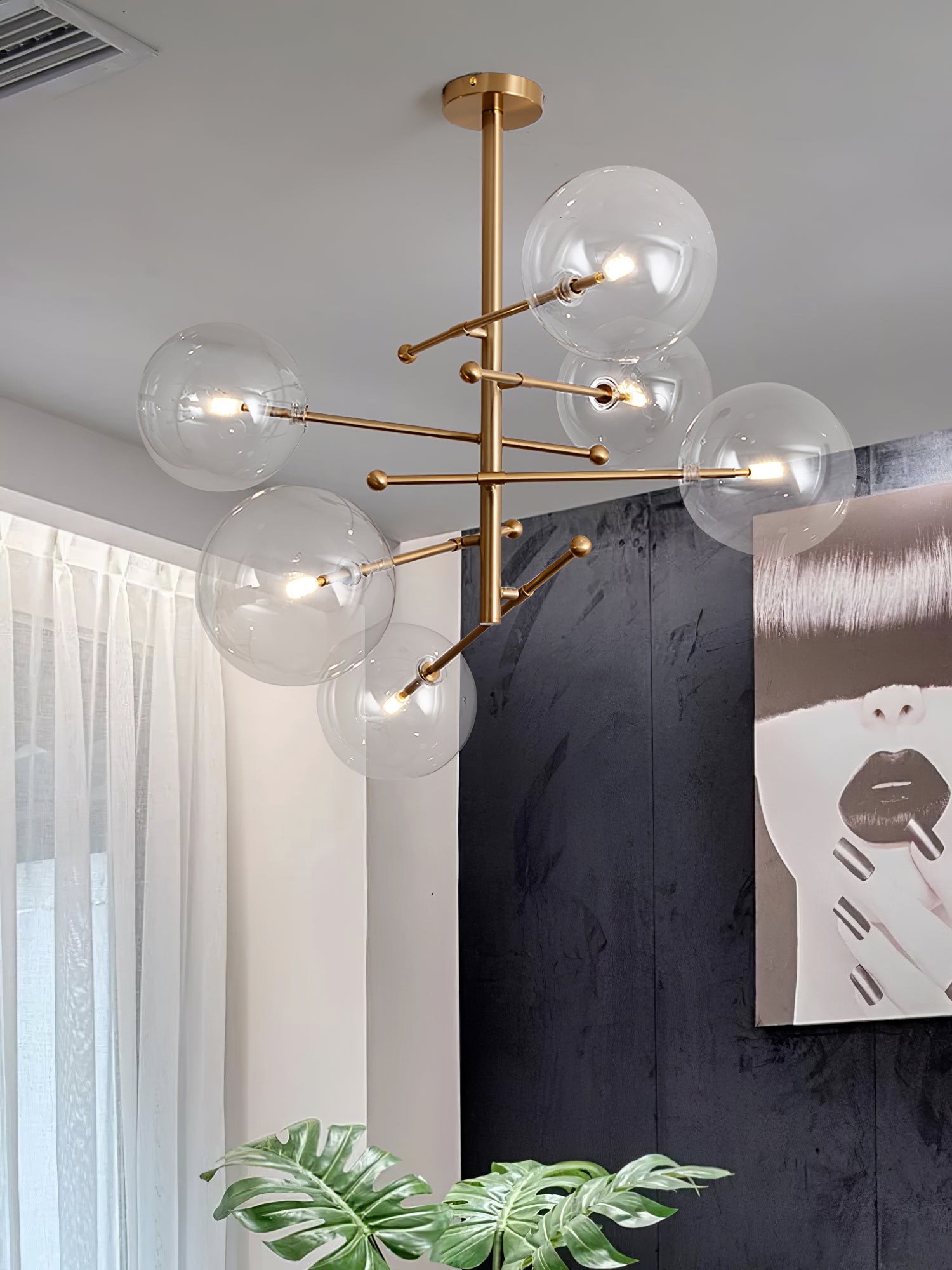 Glass Globe Mobile Chandelier - Lumpaz