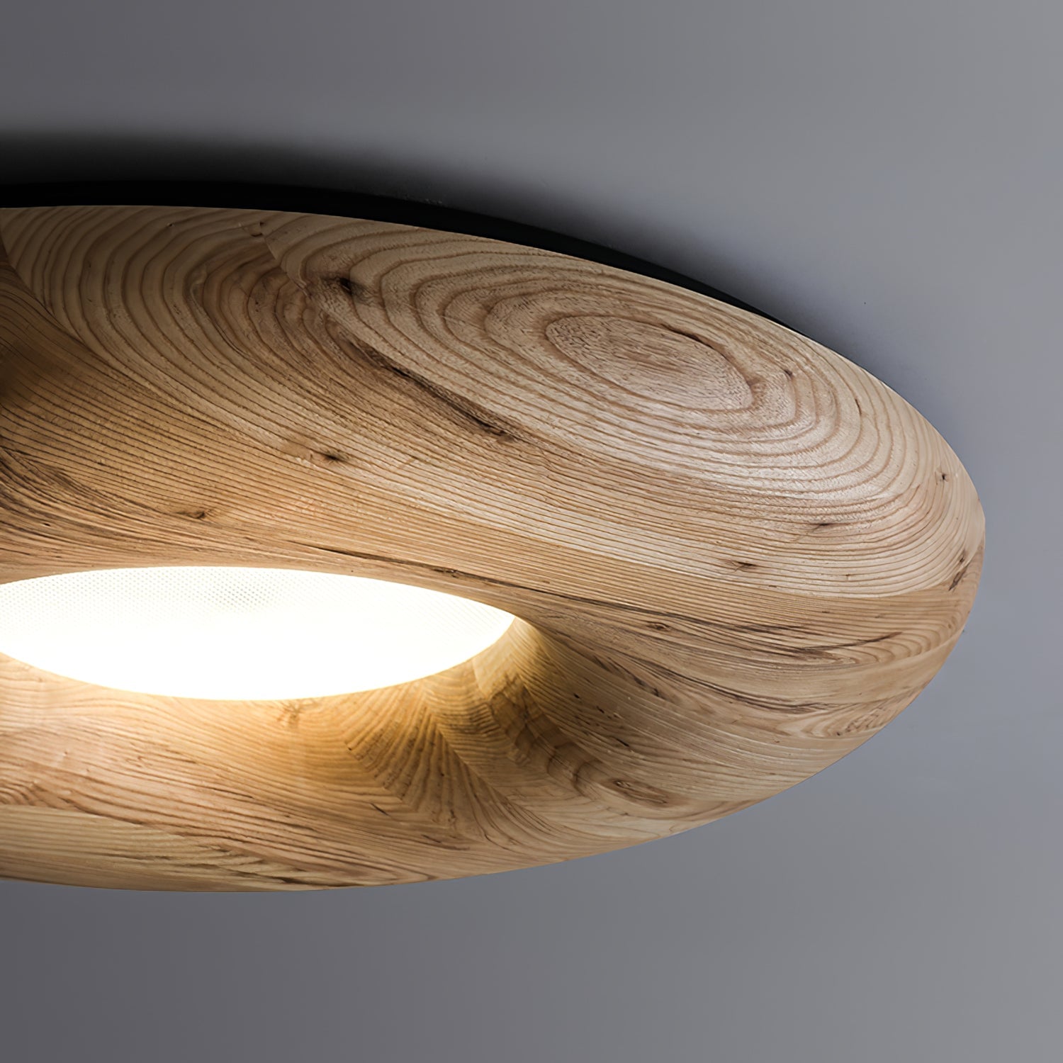 Donut Wood Ceiling Light - Lumpaz