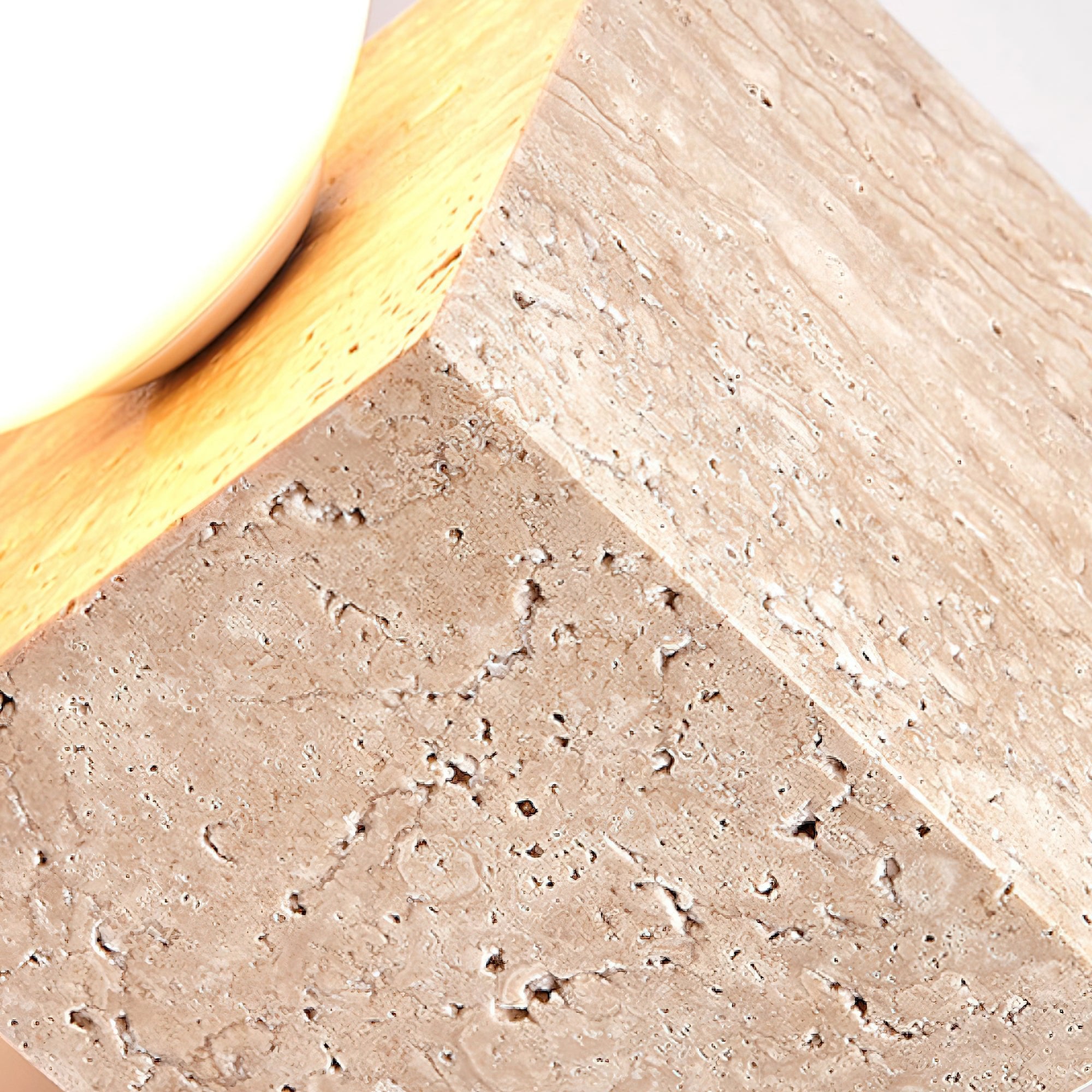 Cube Stone Table Lamp - Lumpaz