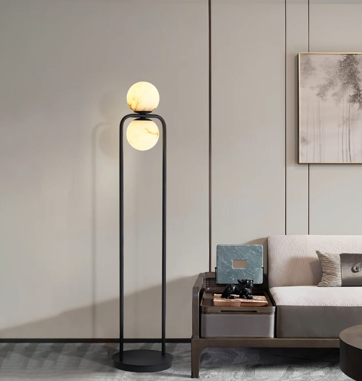 Alabaster Tribeca Floor Lamp - Lumpaz