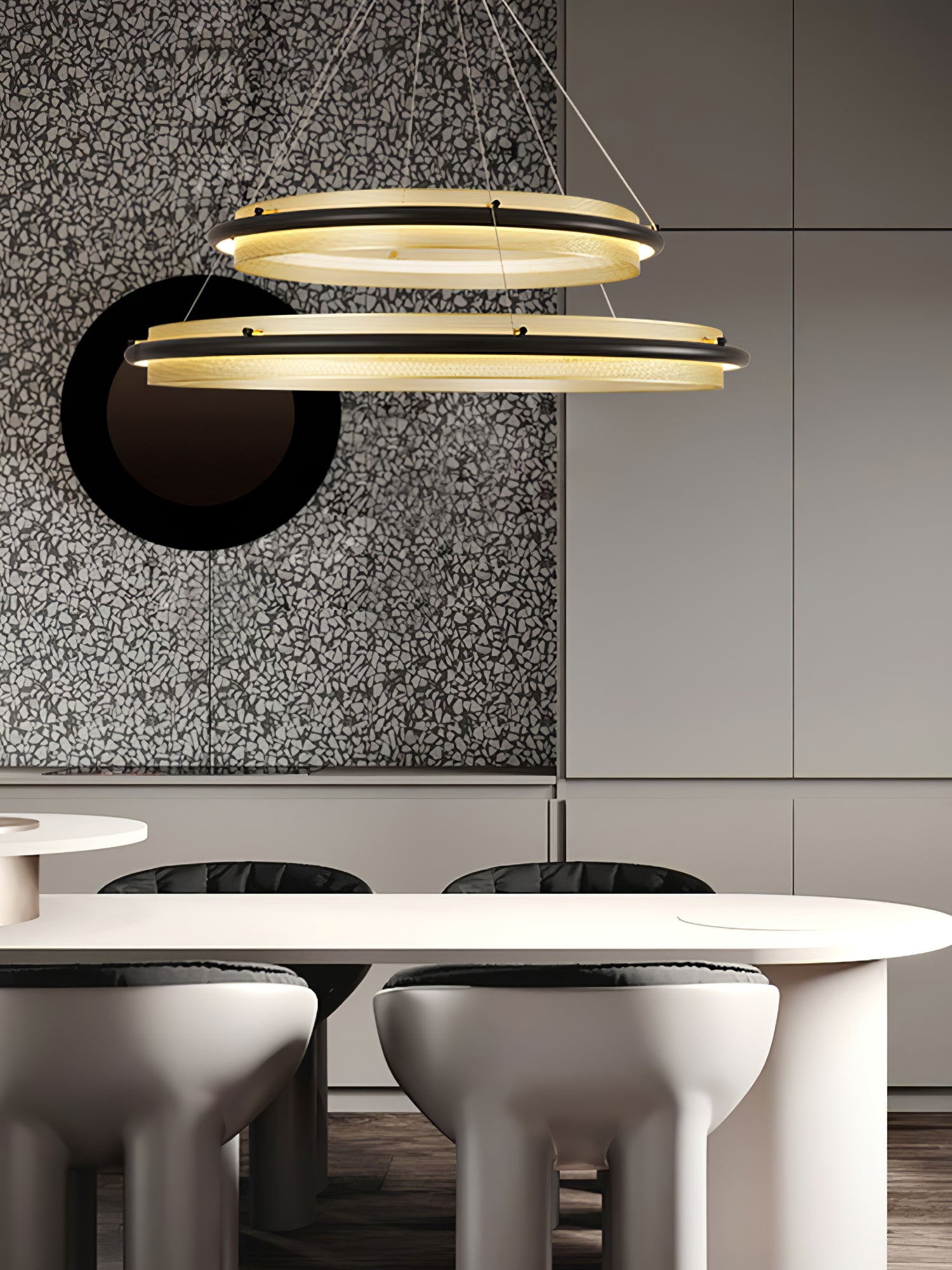 Acrylic LED Round Chandelier - Lumpaz