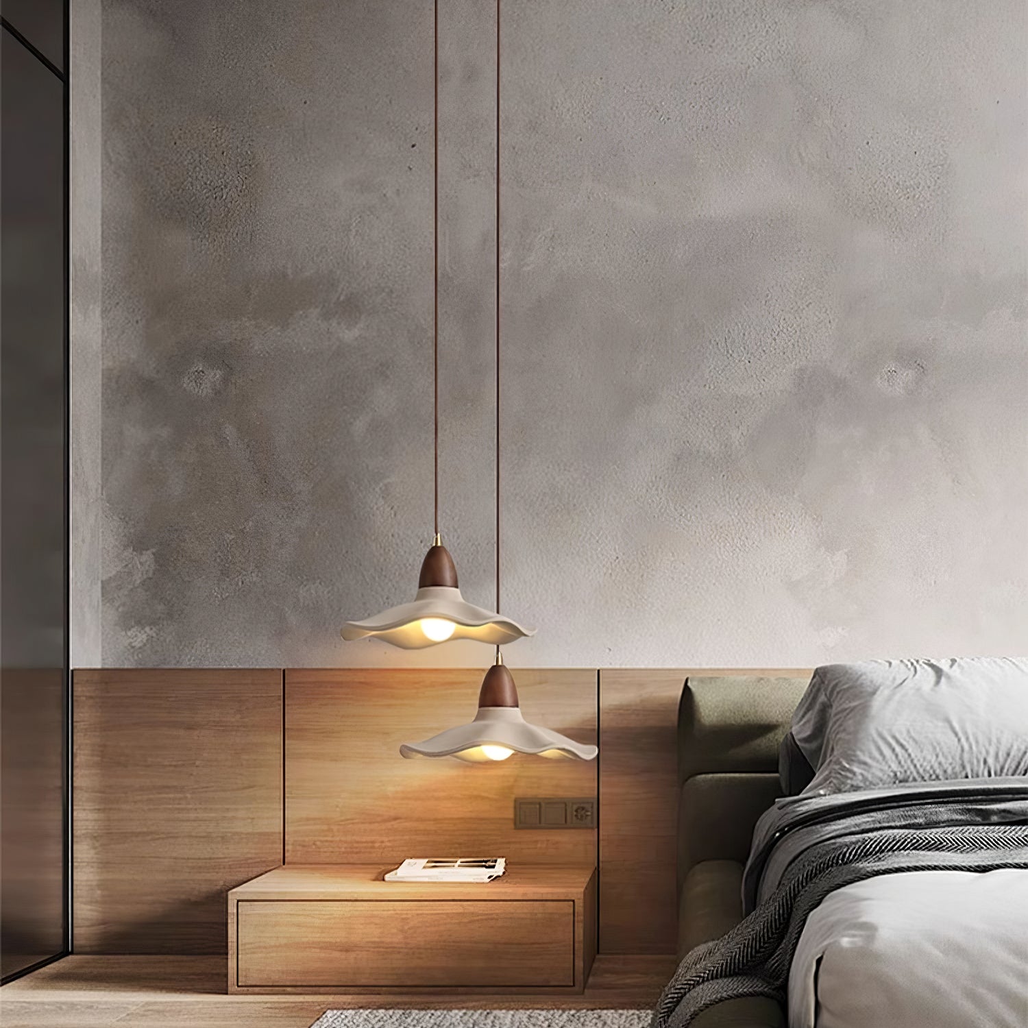 Cement Wave Pendant Light - Lumpaz