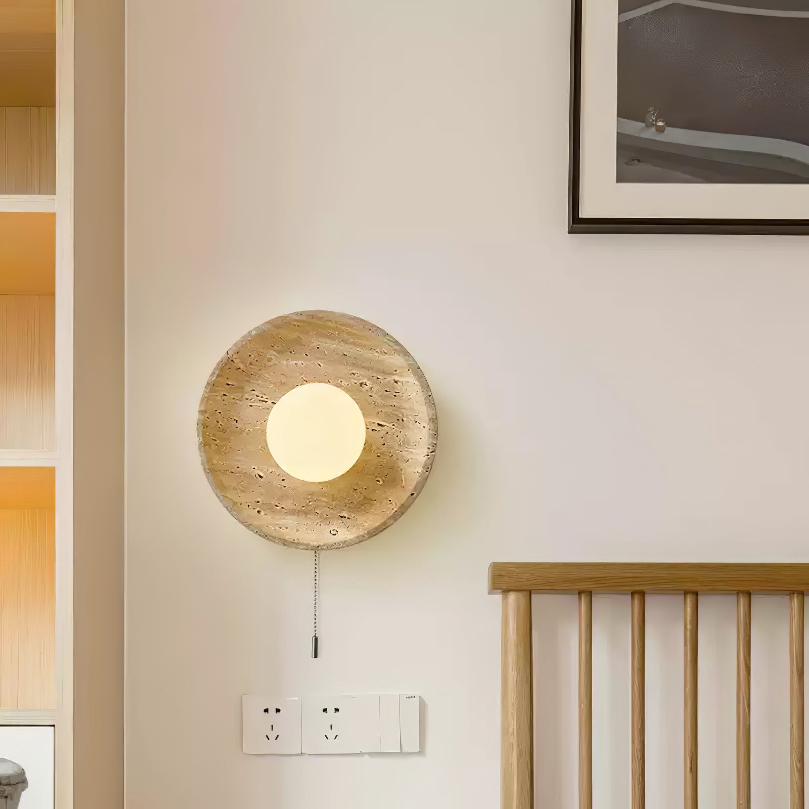 Stone Lunar Eclipse Wall Light - Lumpaz