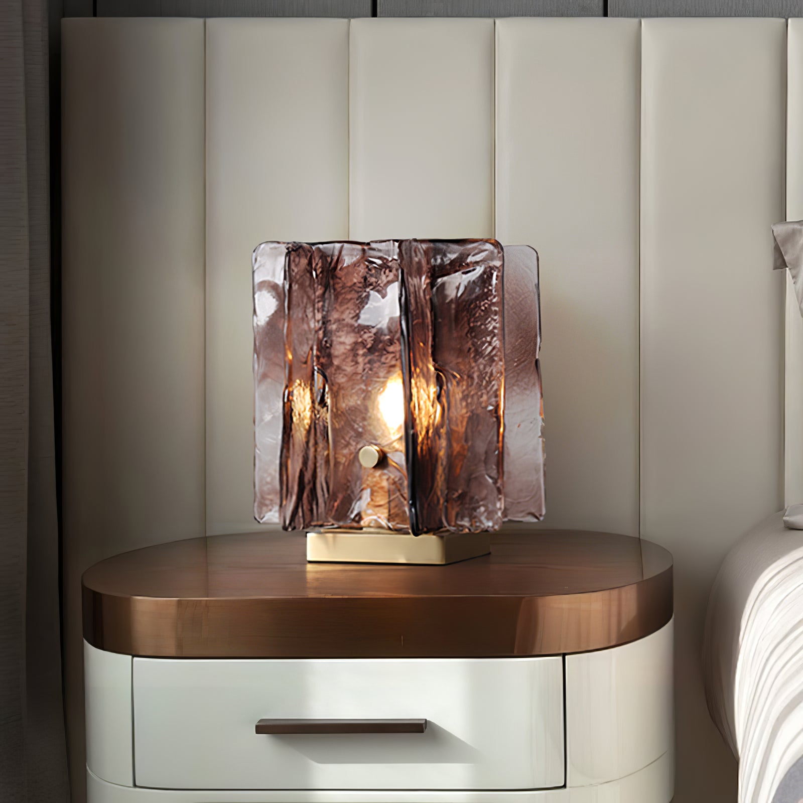 Amber Building Block Table Lamp - Lumpaz