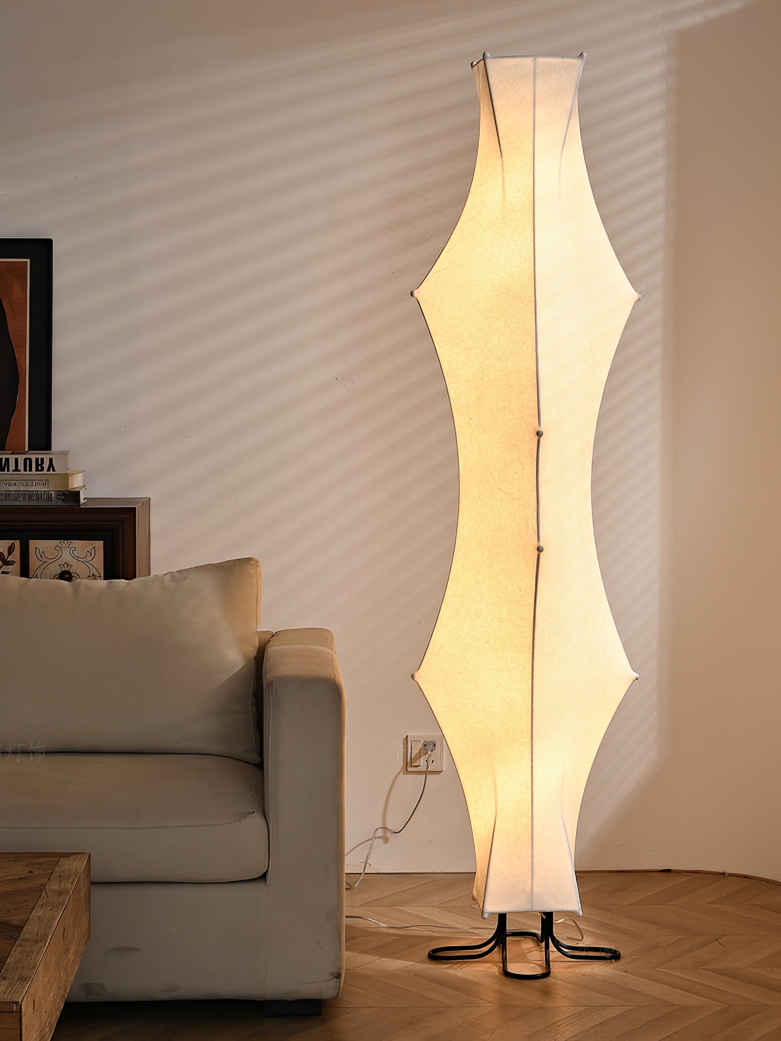 Twist Silk Floor Lamp - Lumpaz