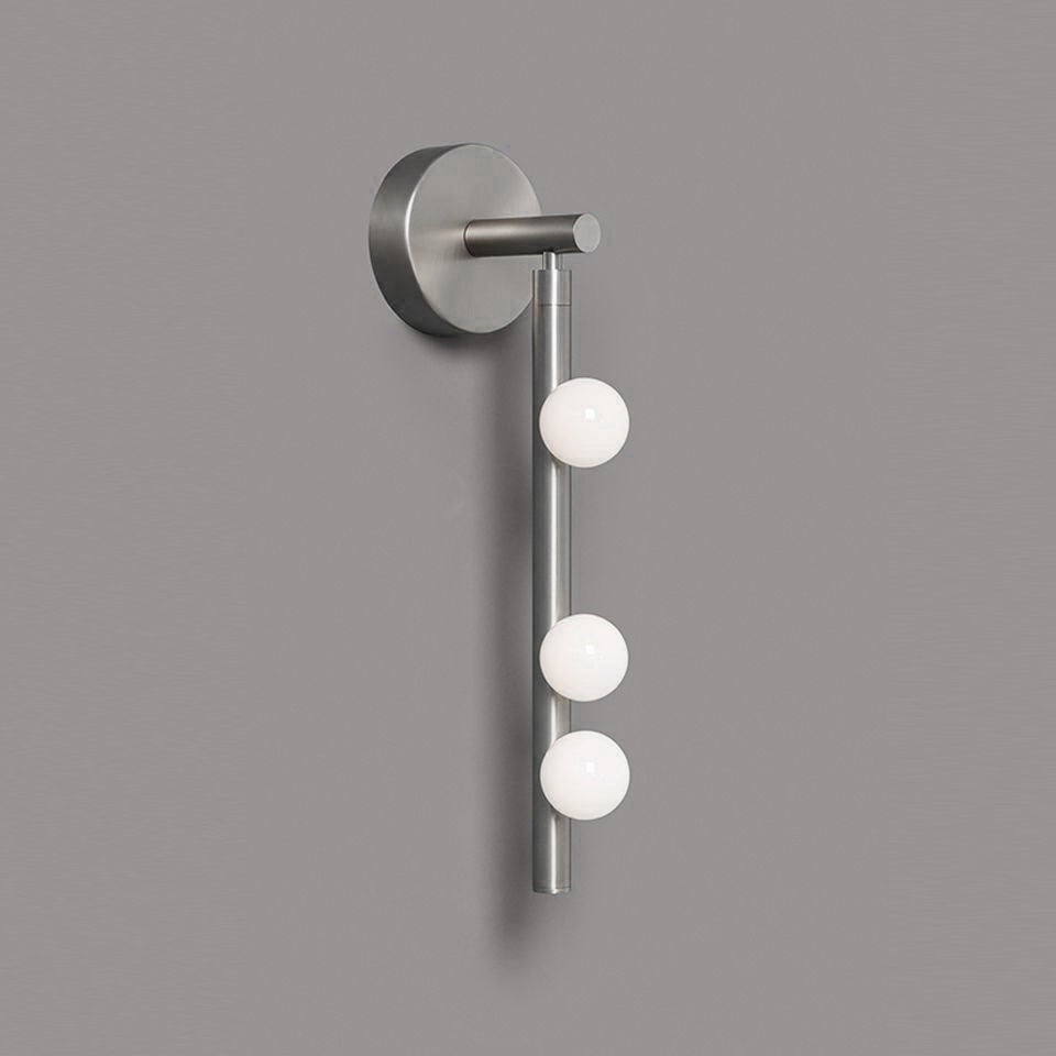 Brass Glass Tube Plug-in Wall Lamp - Lumpaz