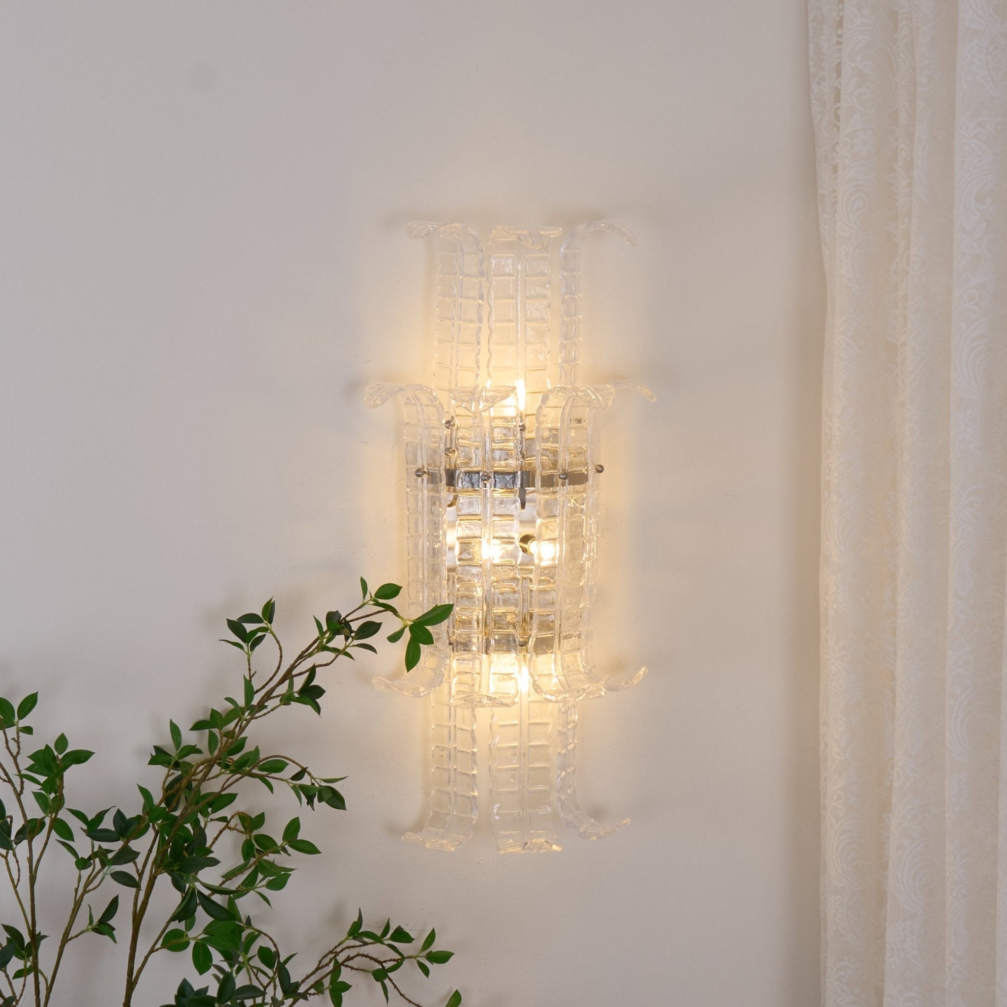 Aveline Murano Glass Wall Sconce - Lumpaz