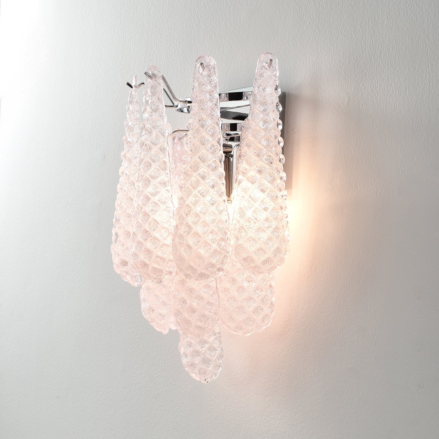 Pink Waffle Wall Sconce - Lumpaz