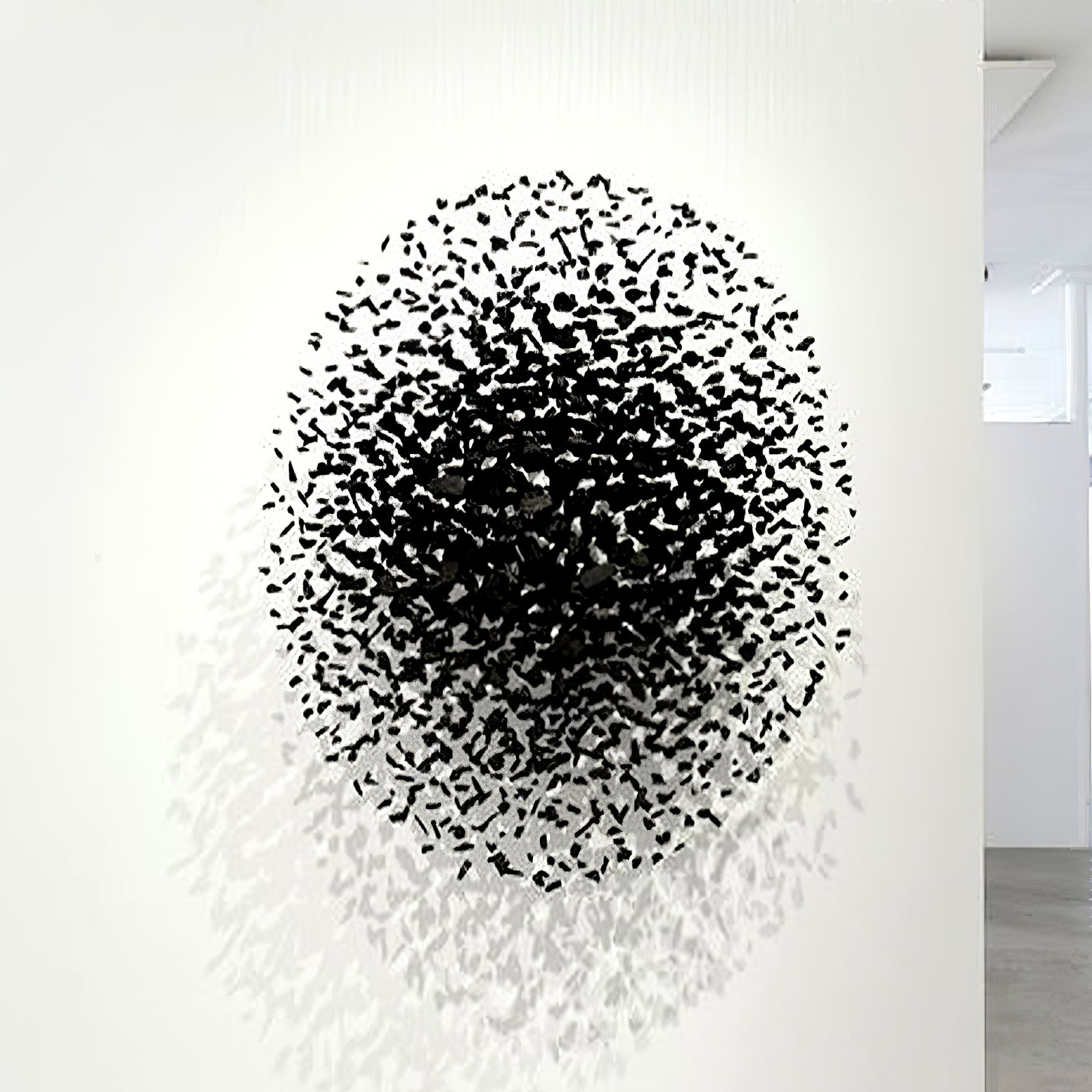 Charcoal Cascade Pixel Chandelier - Lumpaz