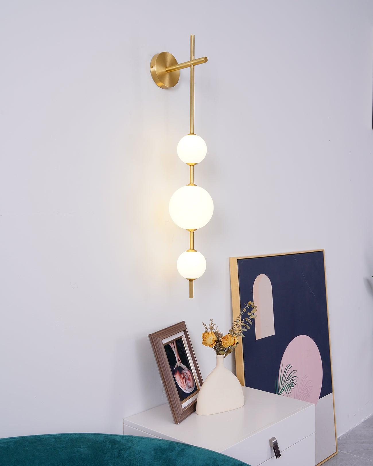 Vertical Globe Plug-in Wall Lamp - Lumpaz