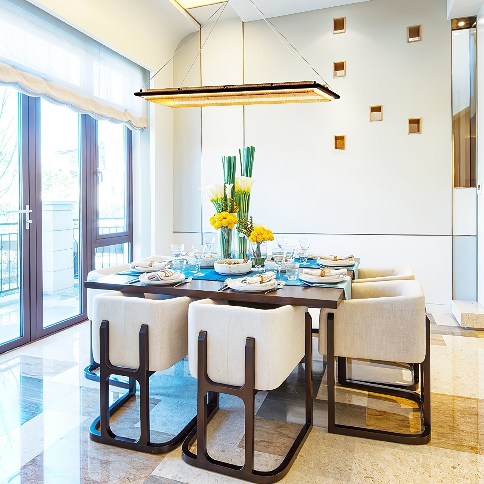 Acrylic LED Round Chandelier - Lumpaz