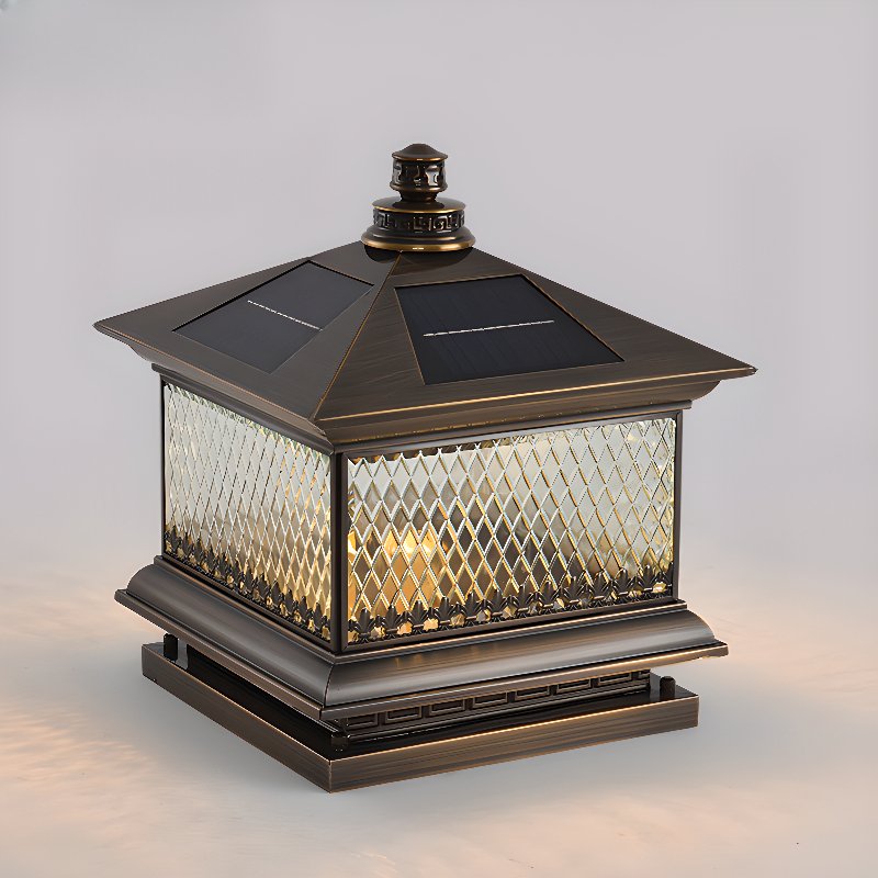 Diamond Solar Post Outdoor Light - Lumpaz