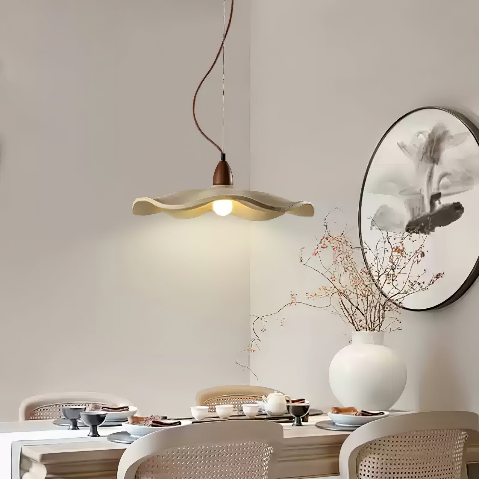 Cement Wave Pendant Light - Lumpaz