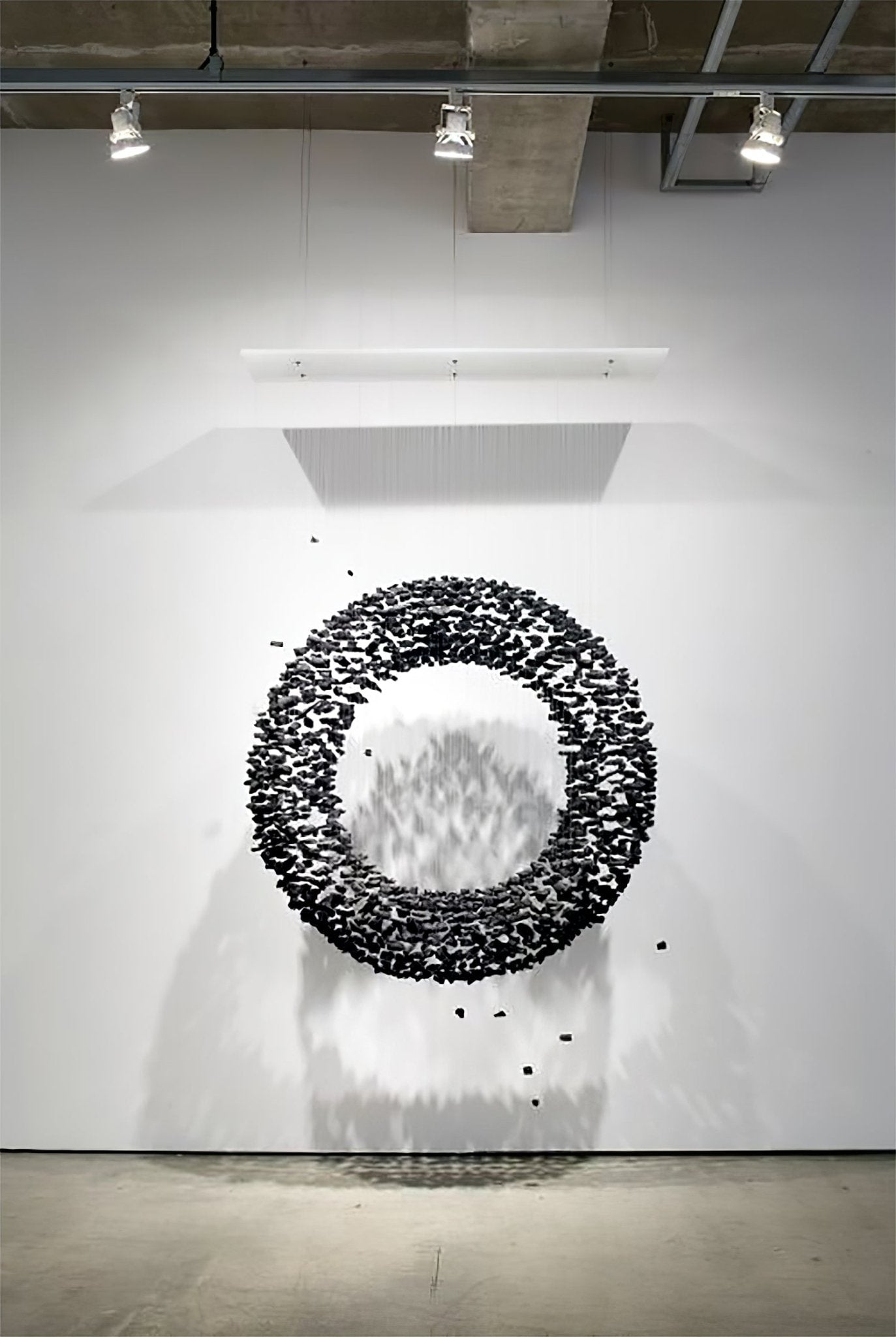 Charcoal Cascade Pixel Chandelier - Lumpaz