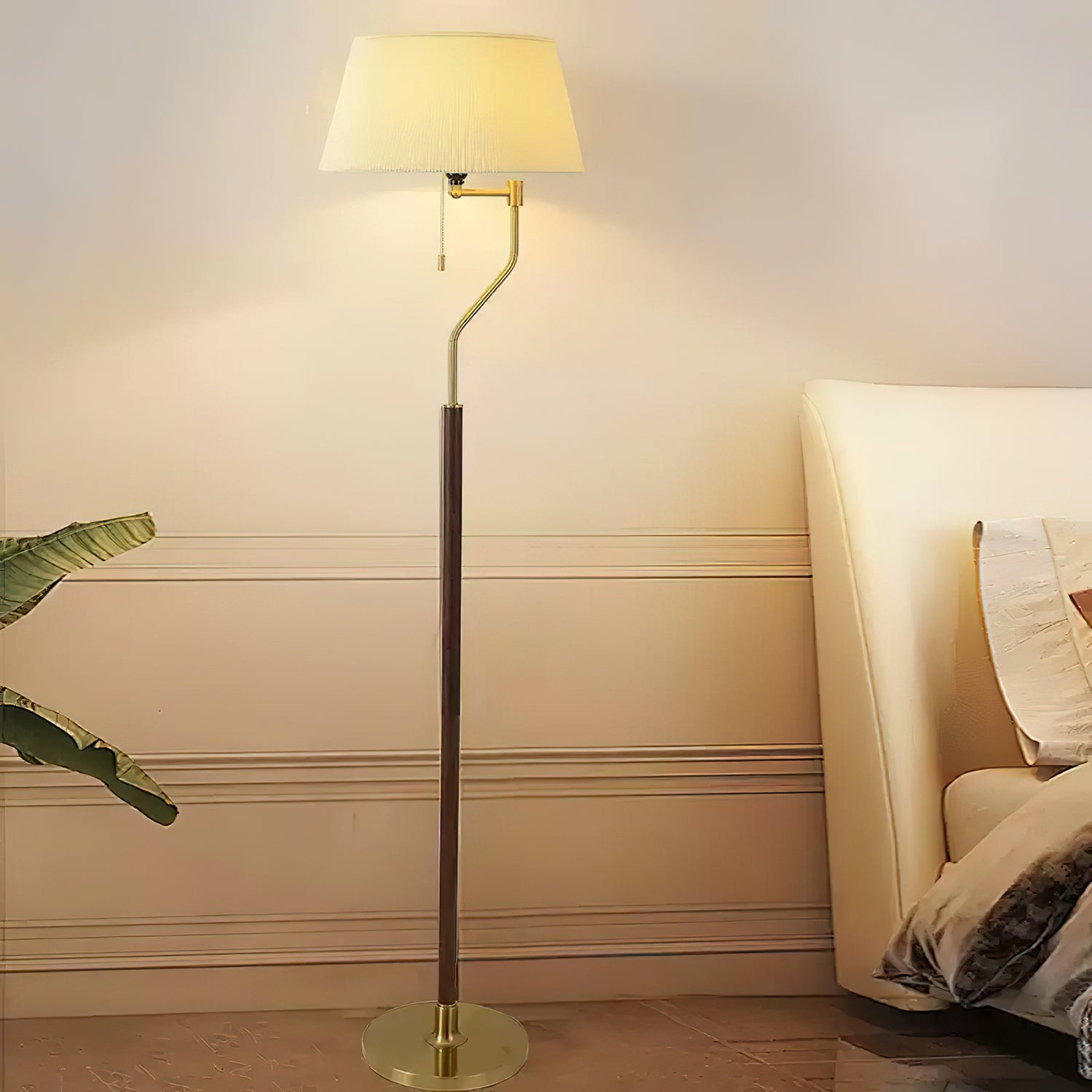 Walnut Whisper Floor Lamp - Lumpaz
