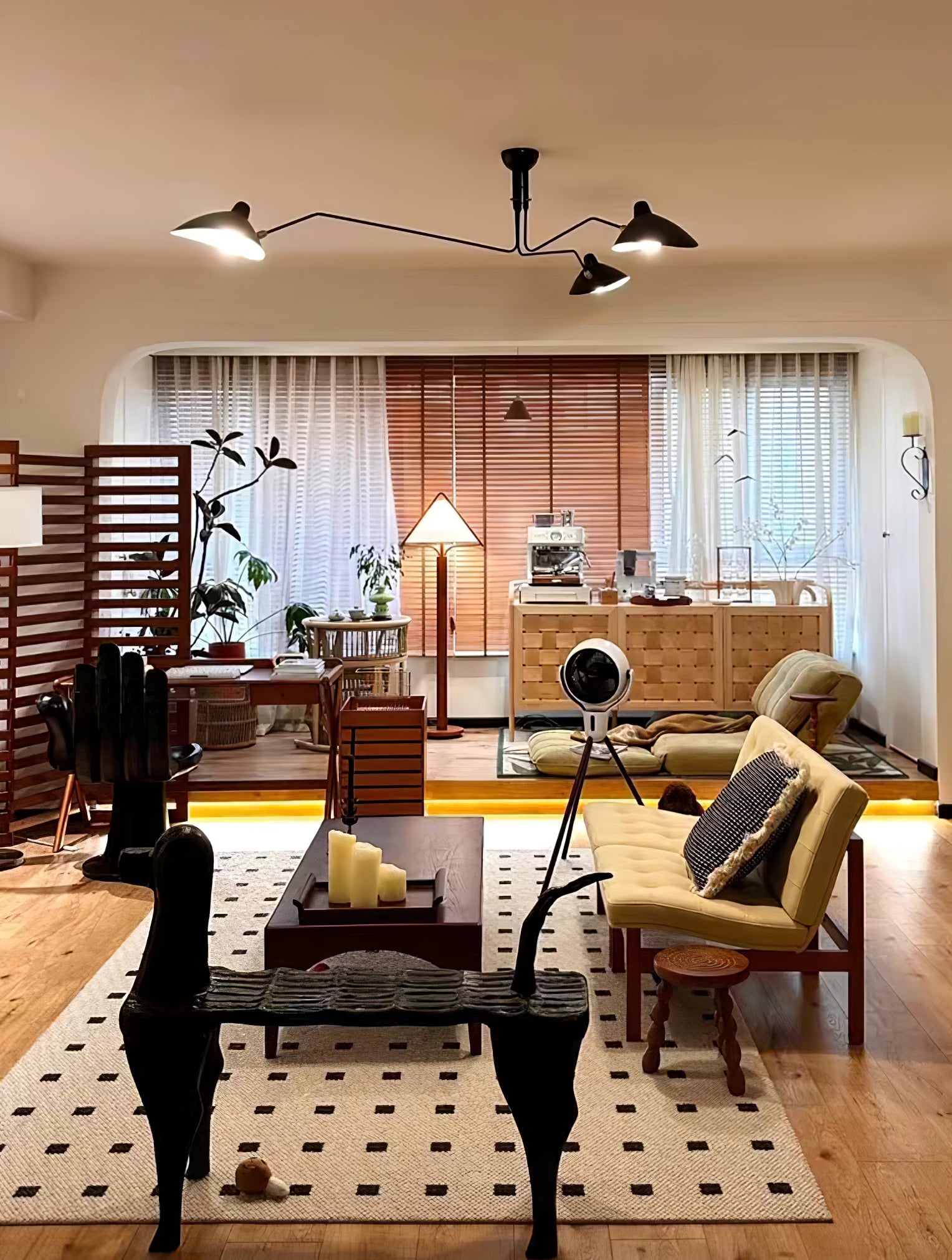 Apex Triangle Shade Floor Lamp - Lumpaz