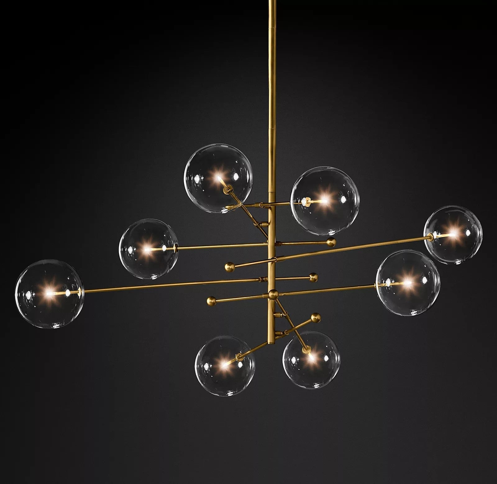 Glass Globe Mobile Chandelier - Lumpaz