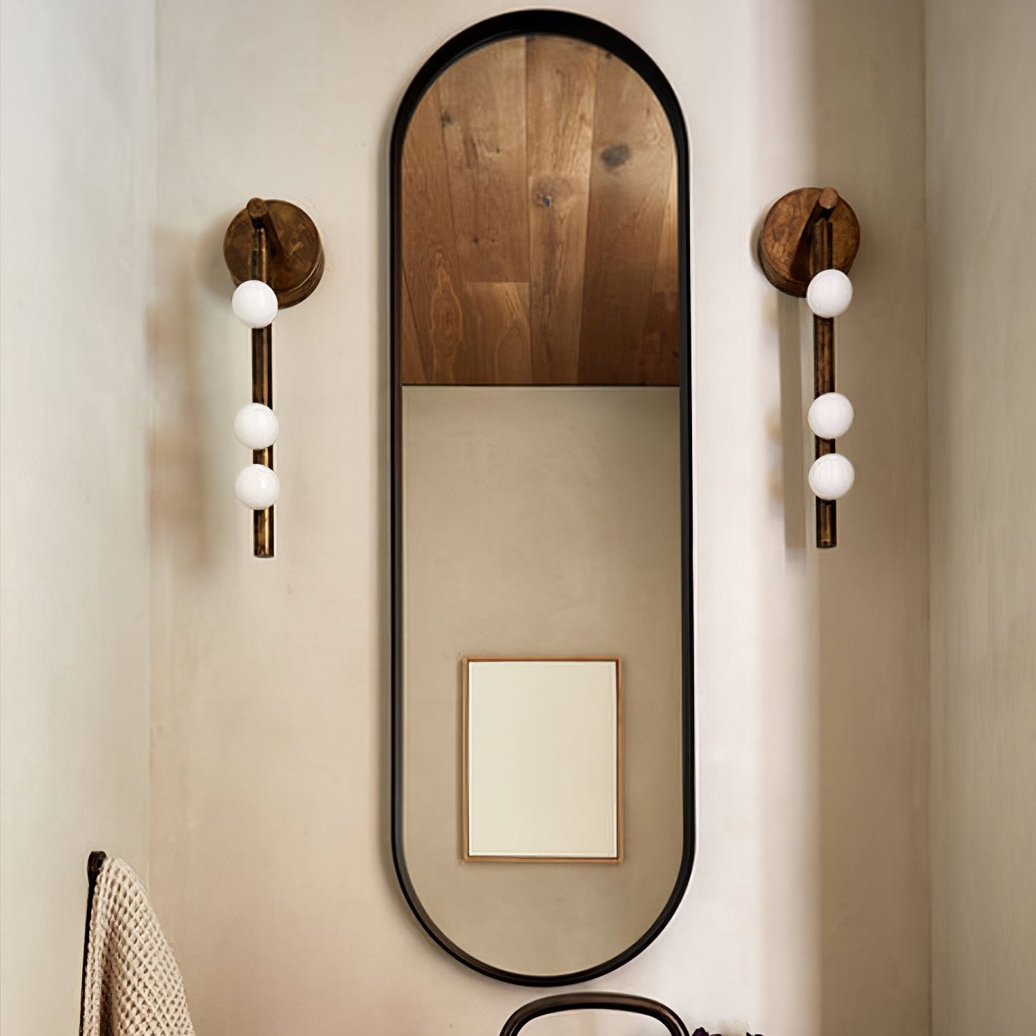 Brass Glass Tube Plug-in Wall Lamp - Lumpaz