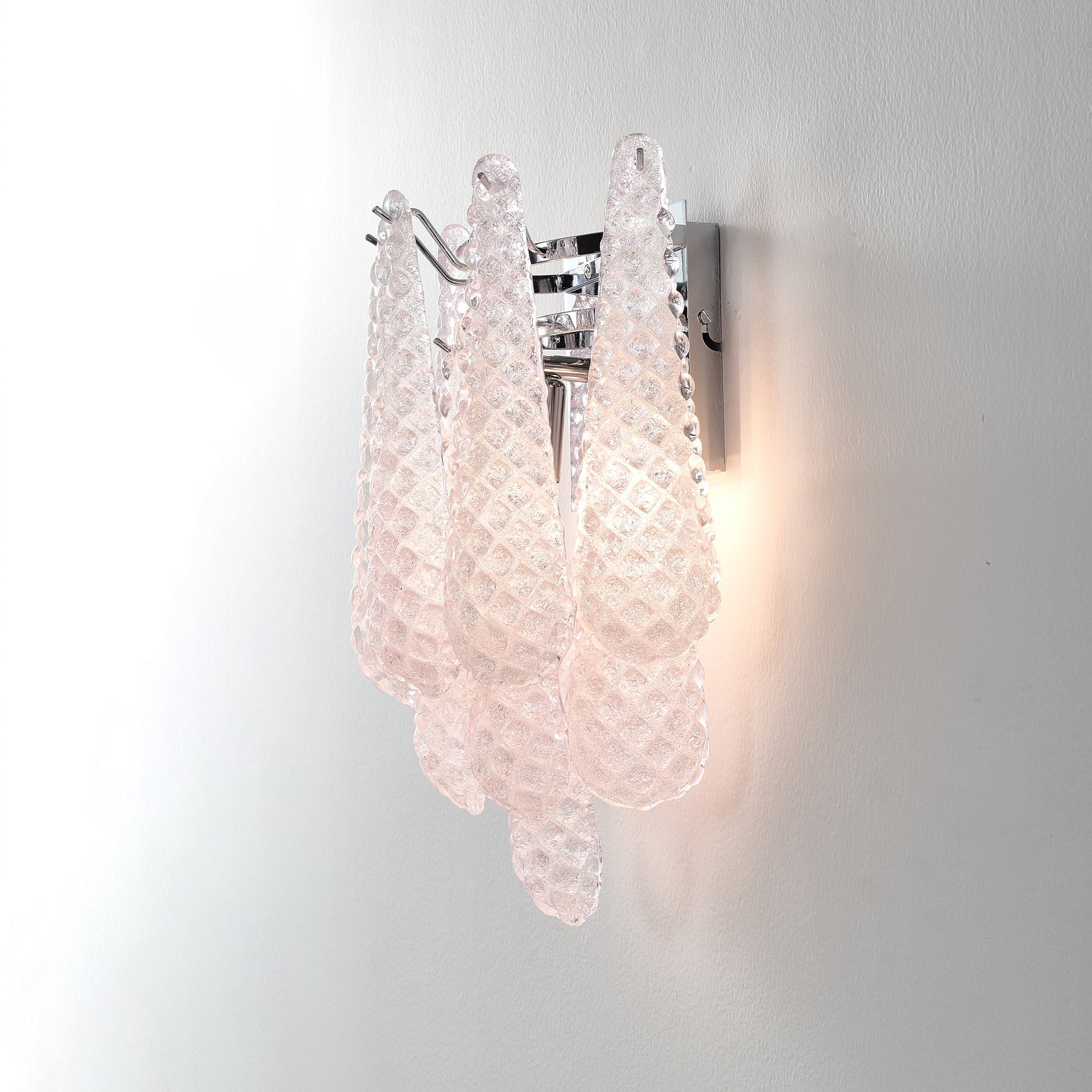 Pink Waffle Wall Sconce - Lumpaz