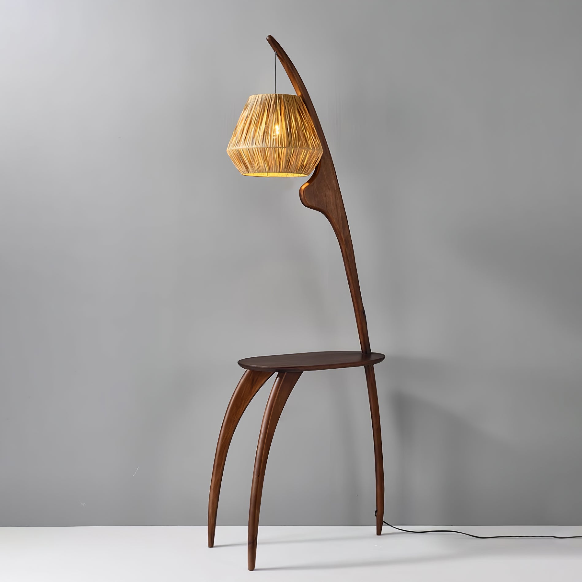 Curved Mantis Arm Floor Lamp - Lumpaz