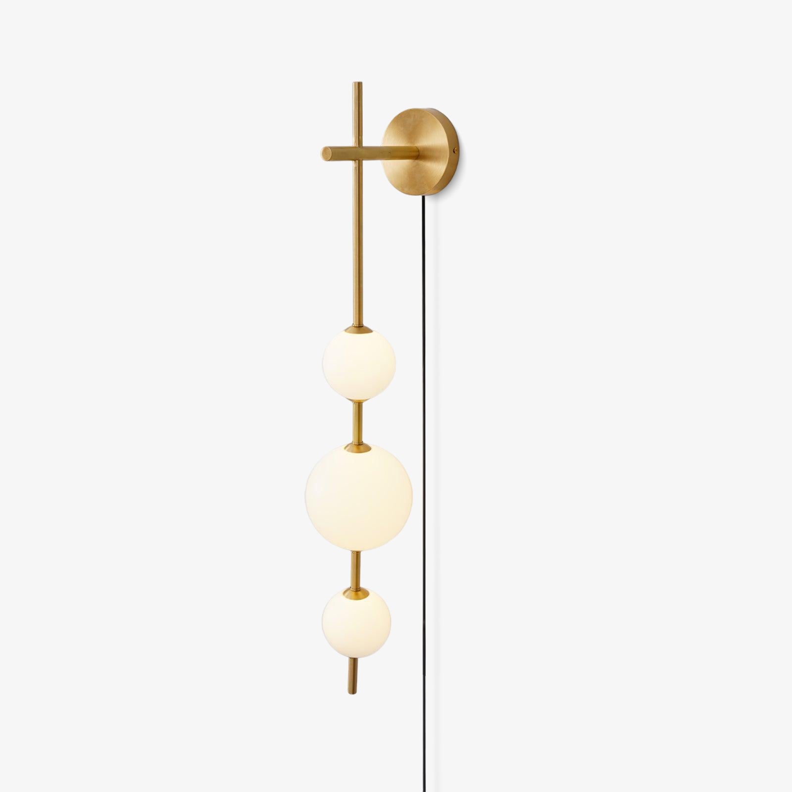 Vertical Globe Plug-in Wall Lamp - Lumpaz