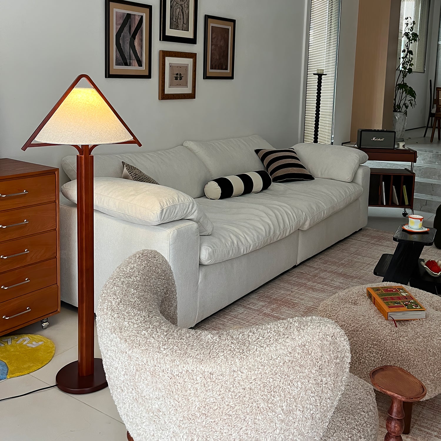 Apex Triangle Shade Floor Lamp - Lumpaz
