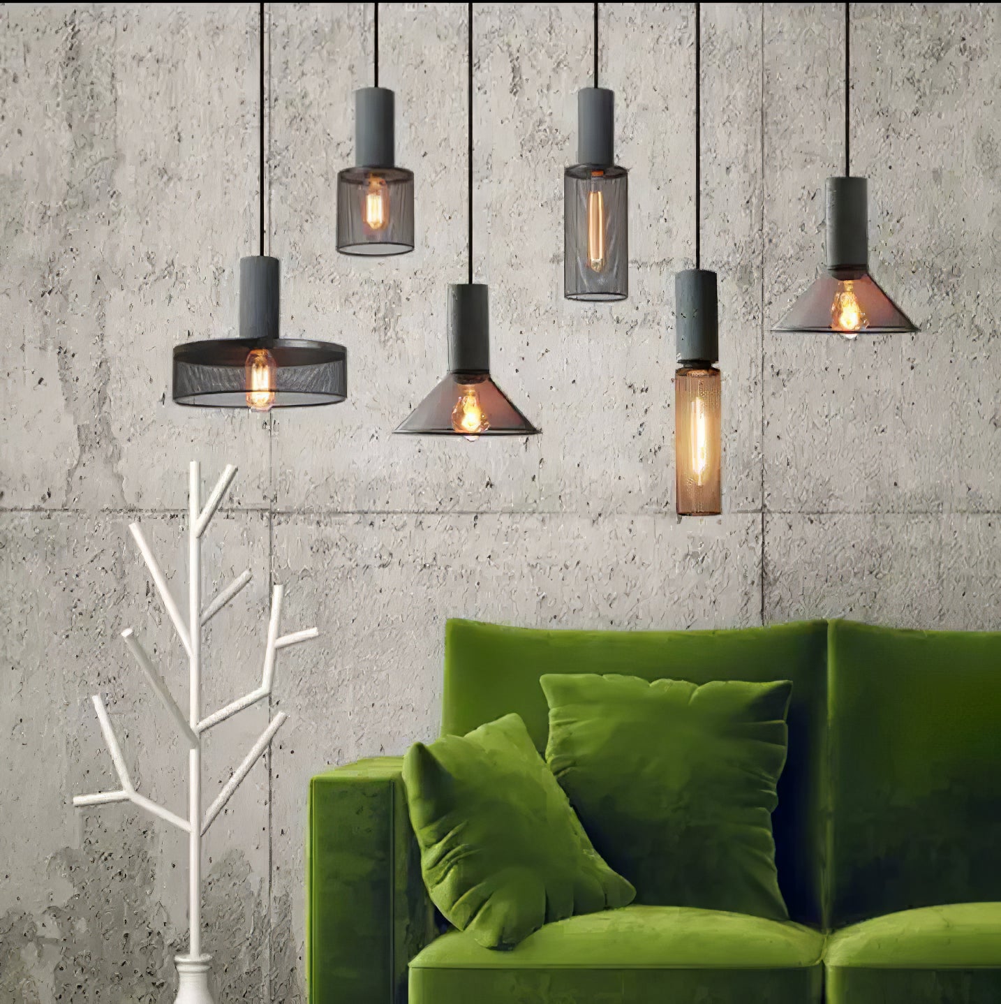 Cement Mesh Pendant Light - Lumpaz