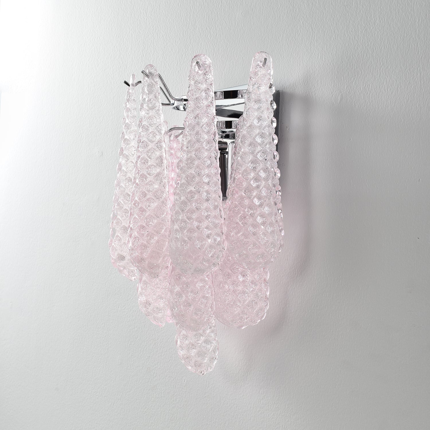 Pink Waffle Wall Sconce - Lumpaz
