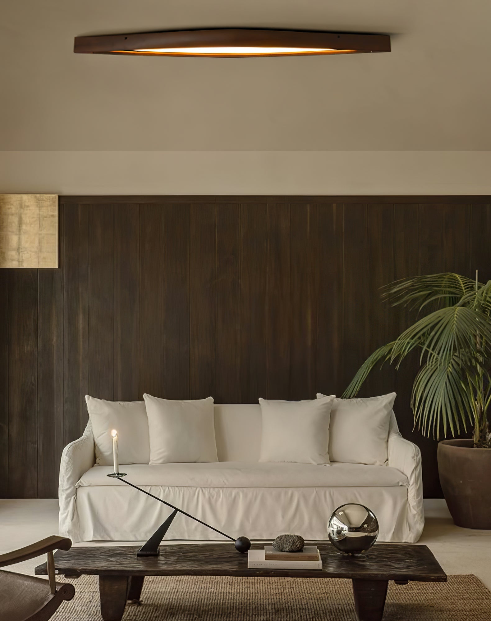 Horizon Linear Wood Ceiling Lamp - Lumpaz