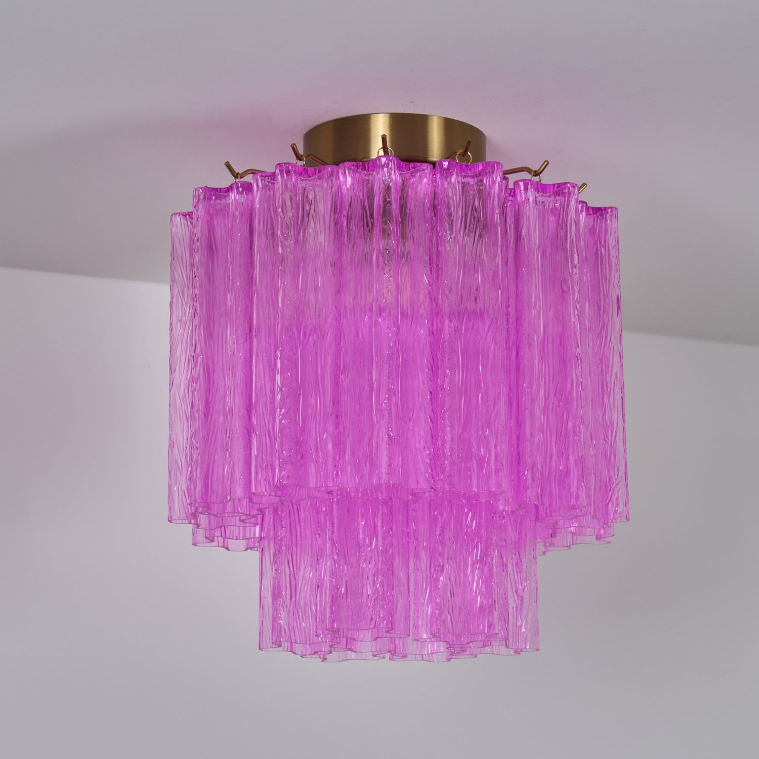 Fiora Rose Red Glass Ceiling Lamp - Lumpaz