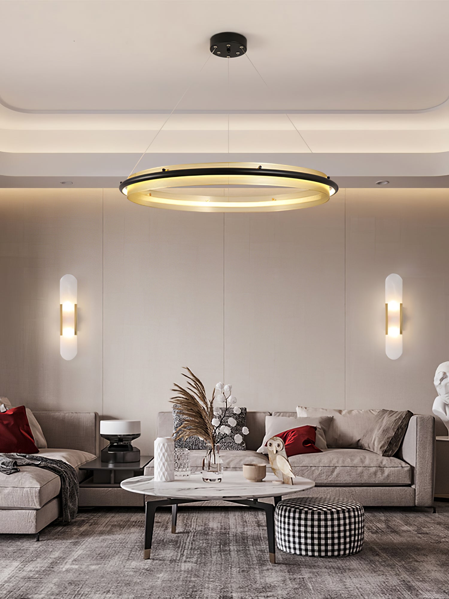 Acrylic LED Round Chandelier - Lumpaz