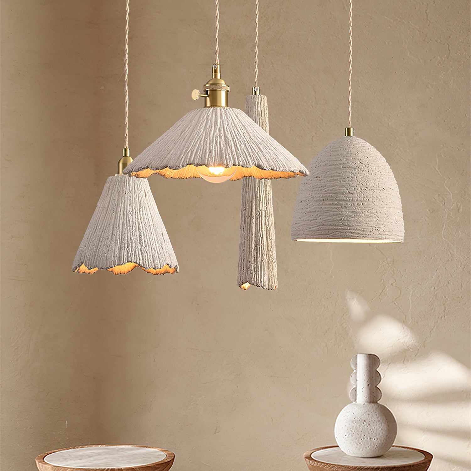 Microcement Pendant Lamp - Lumpaz